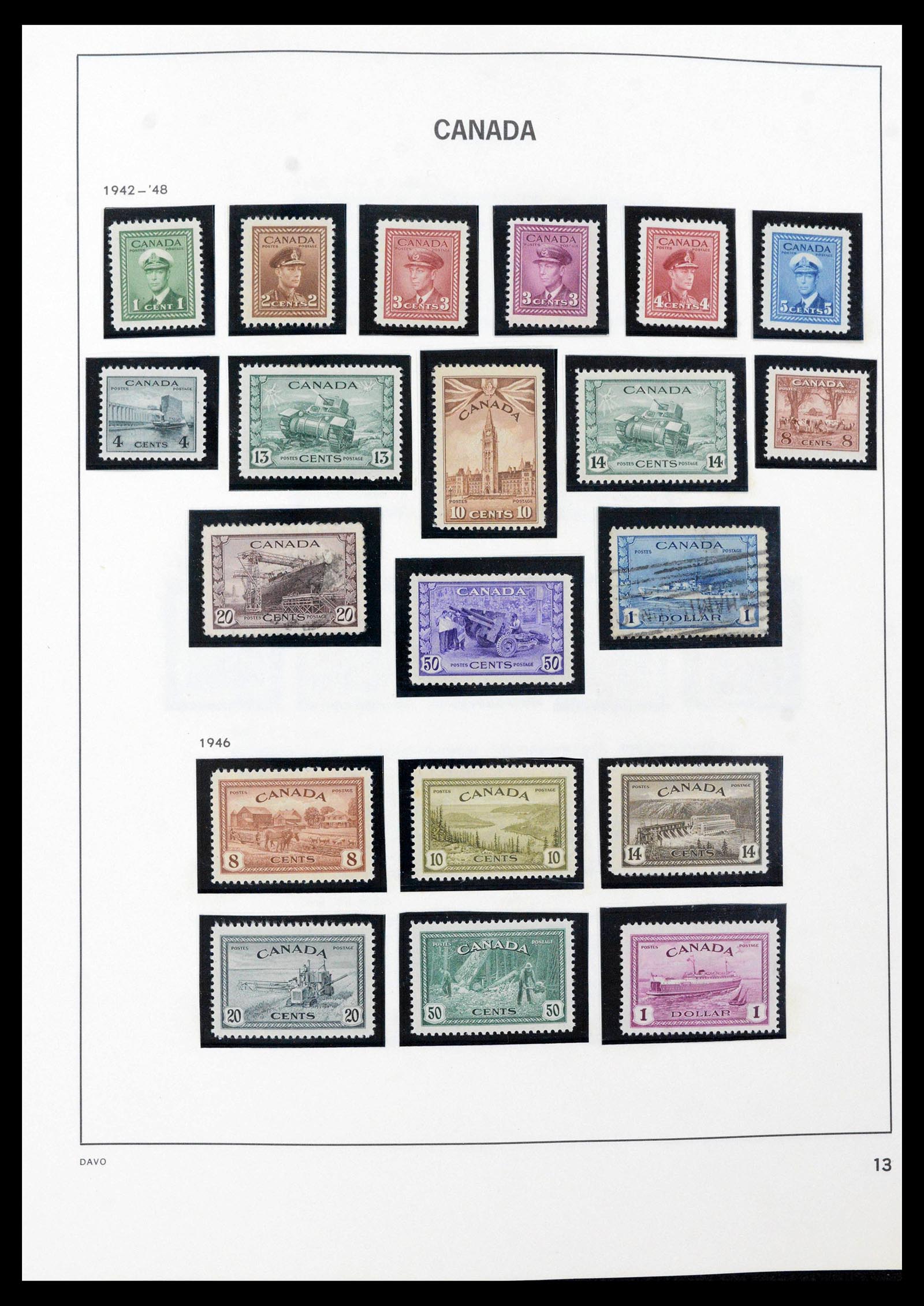 39618 0016 - Postzegelverzameling 39618 Canada 1859-2006.