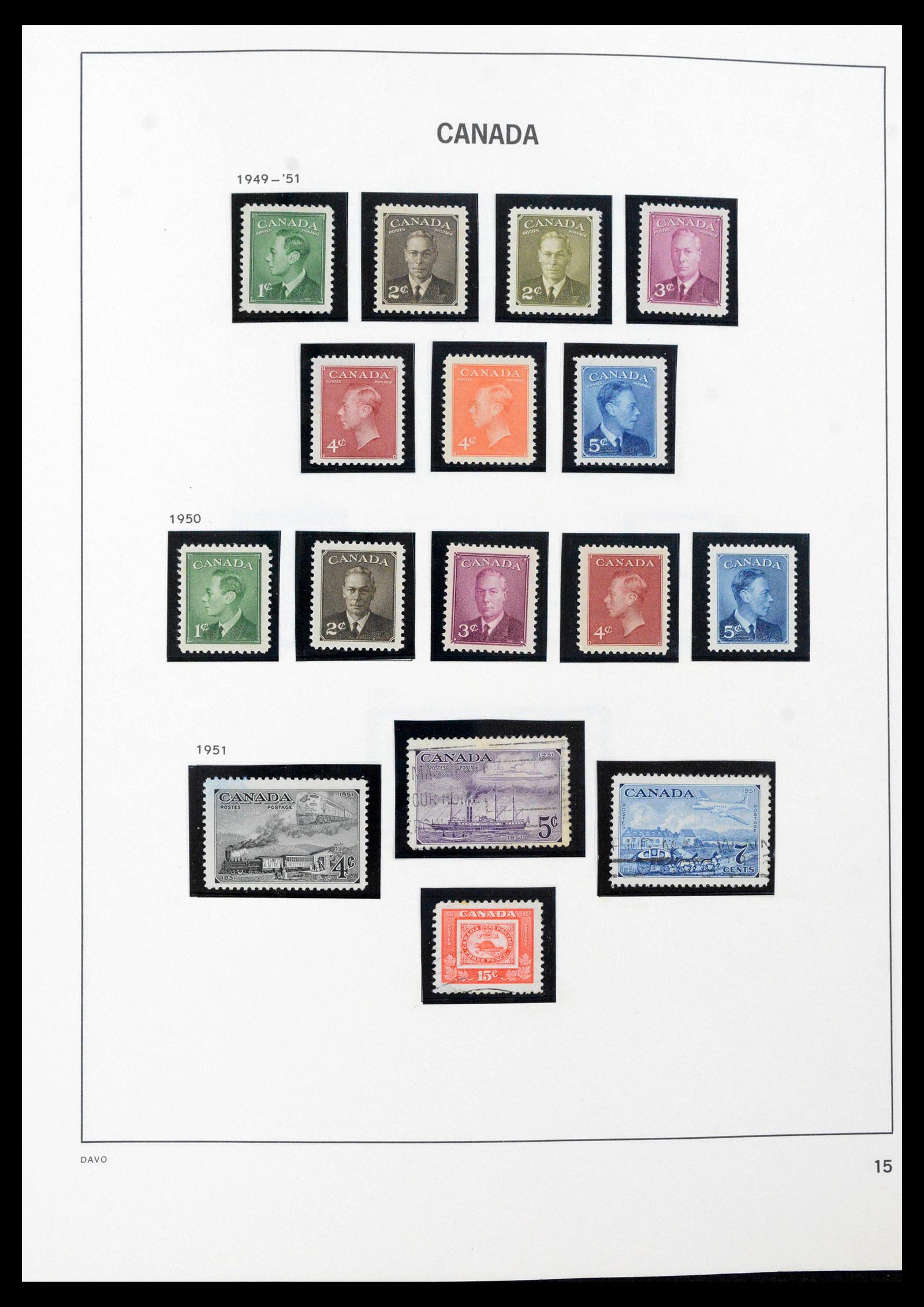 39618 0019 - Postzegelverzameling 39618 Canada 1859-2006.