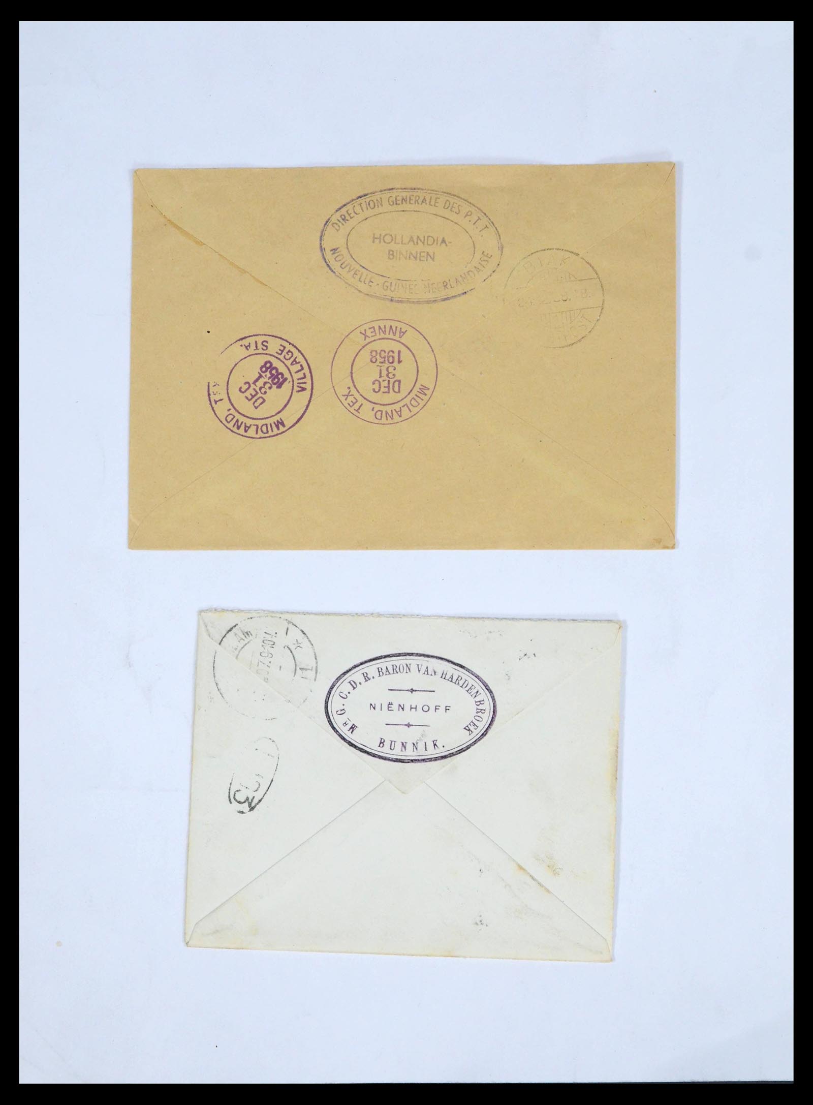 39622 0008 - Postzegelverzameling 39622 Nederland en gebieden brieven 1852-1962.