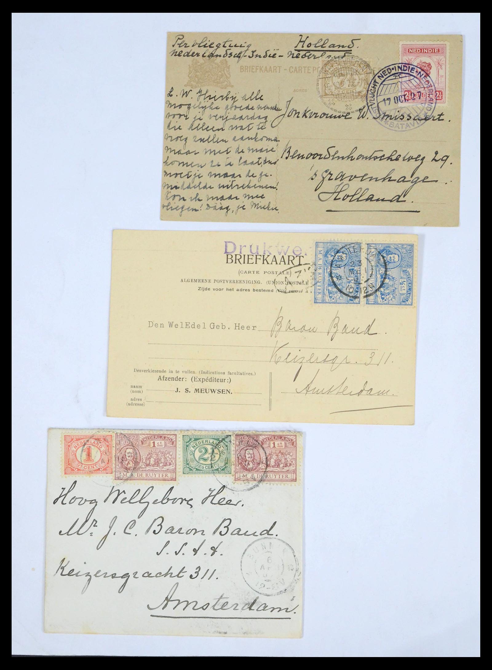 39622 0011 - Postzegelverzameling 39622 Nederland en gebieden brieven 1852-1962.