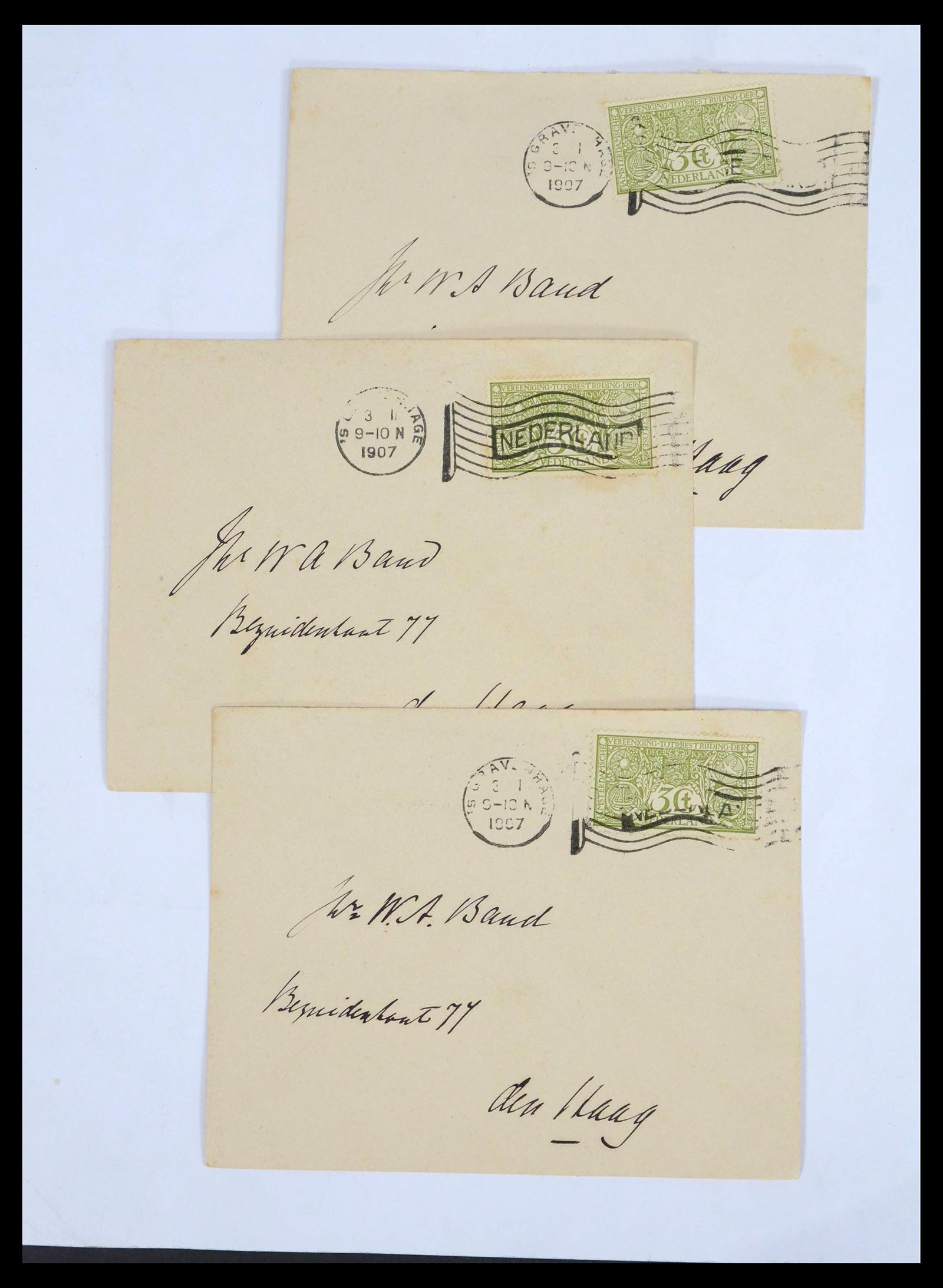 39622 0013 - Postzegelverzameling 39622 Nederland en gebieden brieven 1852-1962.