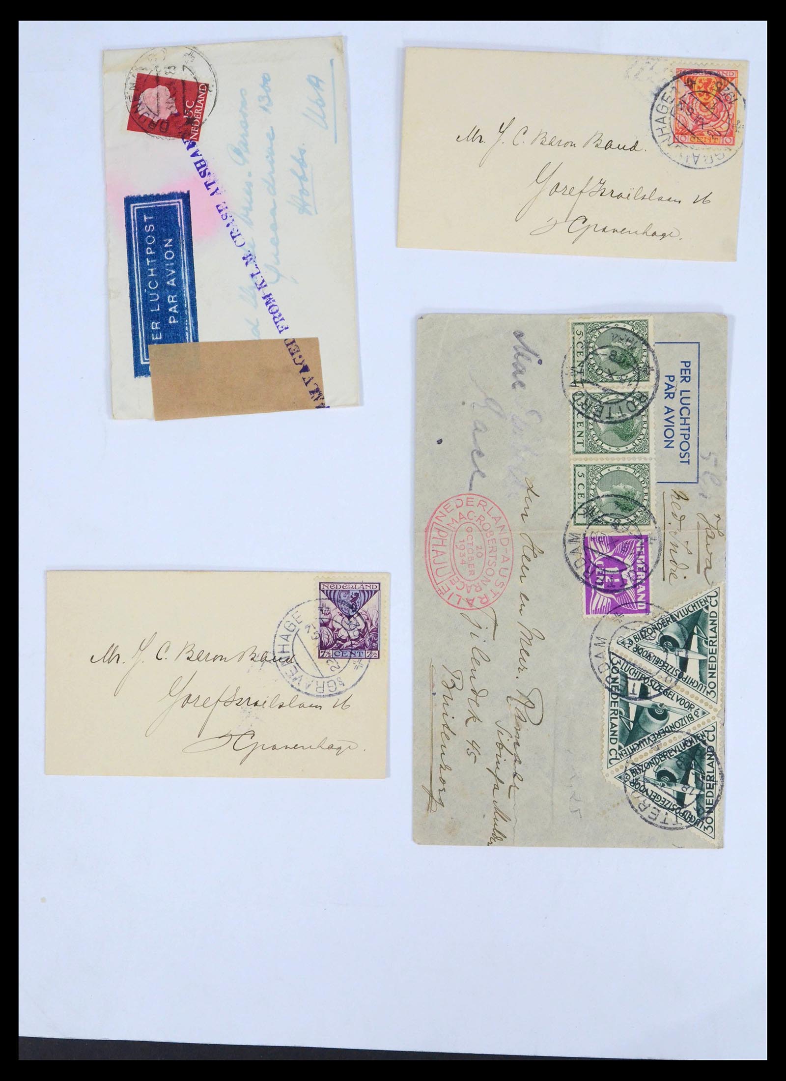 39622 0015 - Postzegelverzameling 39622 Nederland en gebieden brieven 1852-1962.