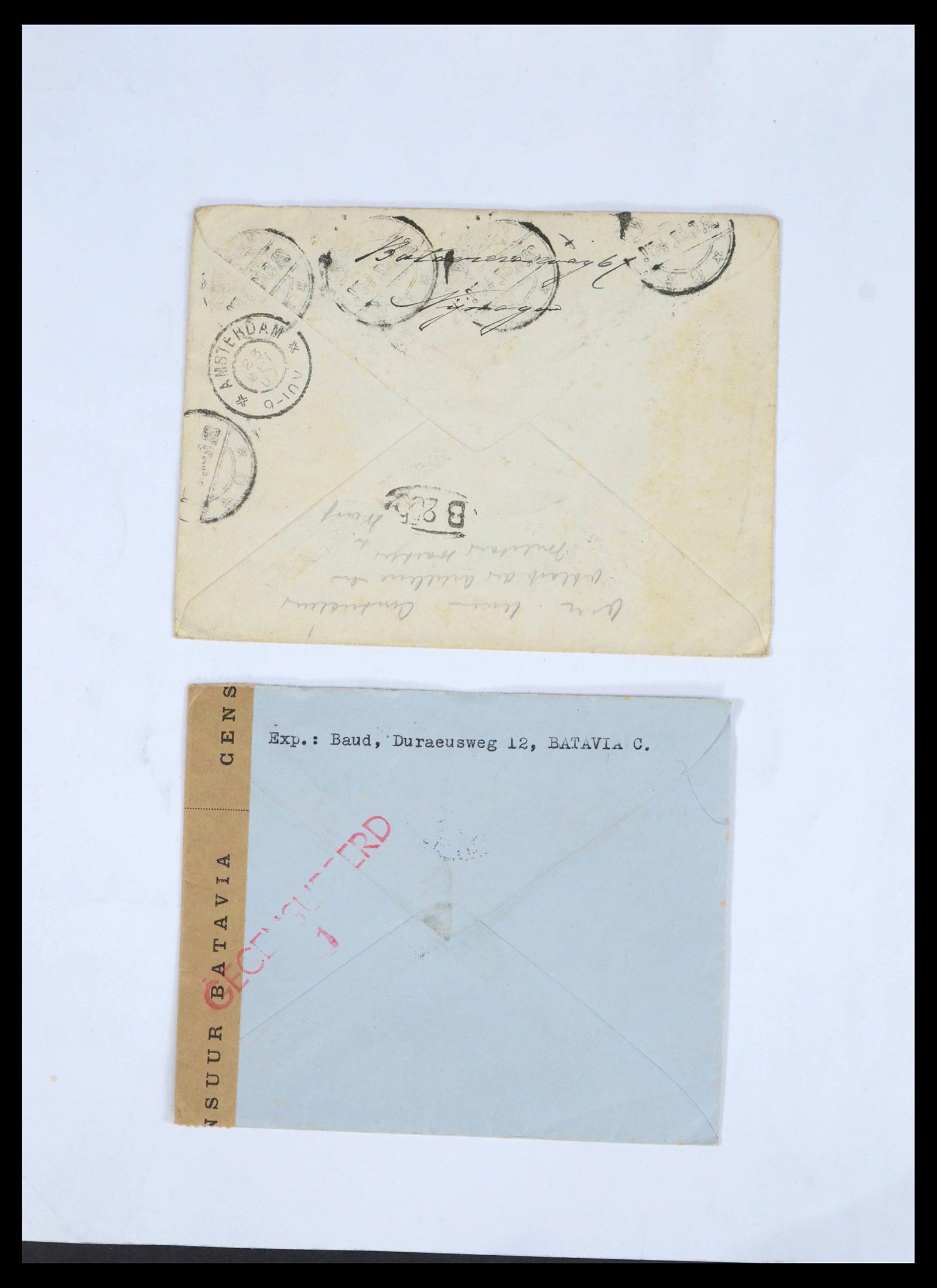 39622 0017 - Postzegelverzameling 39622 Nederland en gebieden brieven 1852-1962.