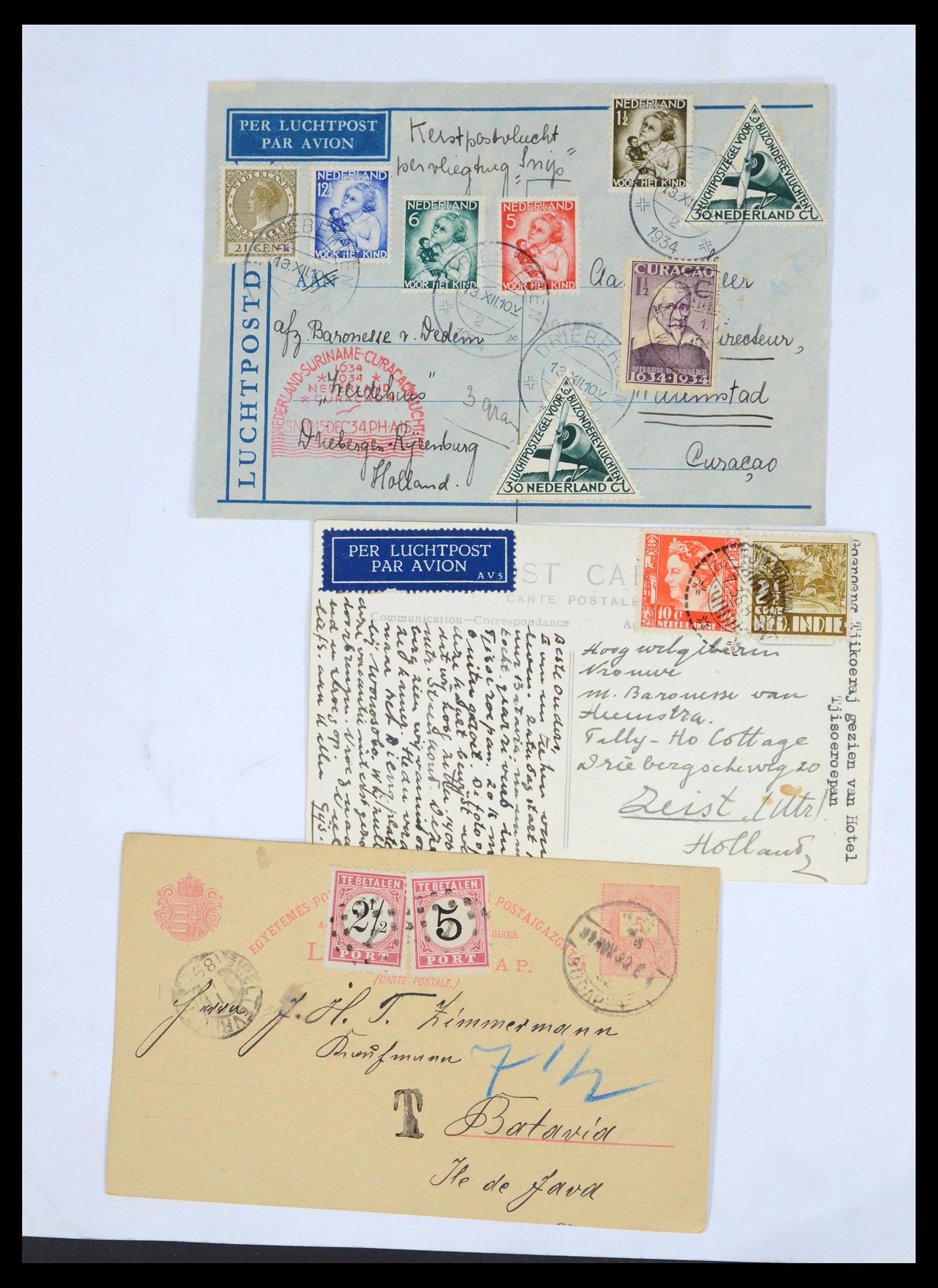 39622 0020 - Postzegelverzameling 39622 Nederland en gebieden brieven 1852-1962.