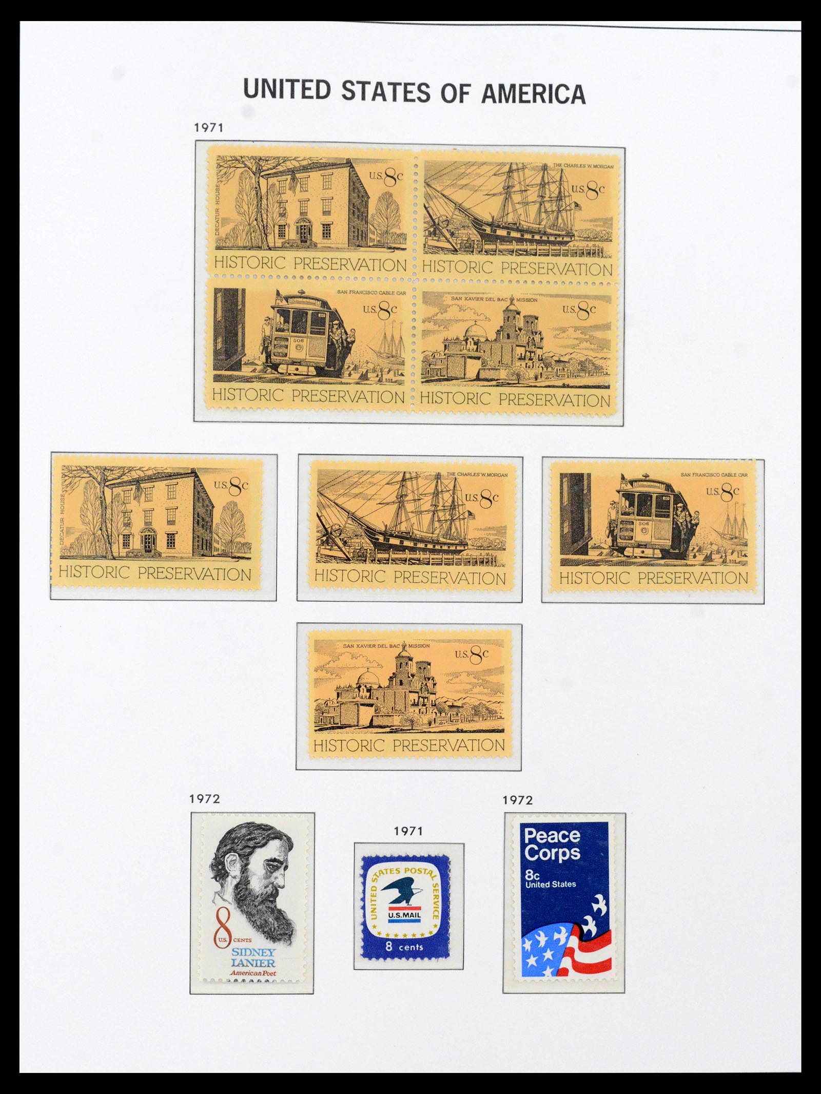39623 0001 - Postzegelverzameling 39623 USA 1851-1979.