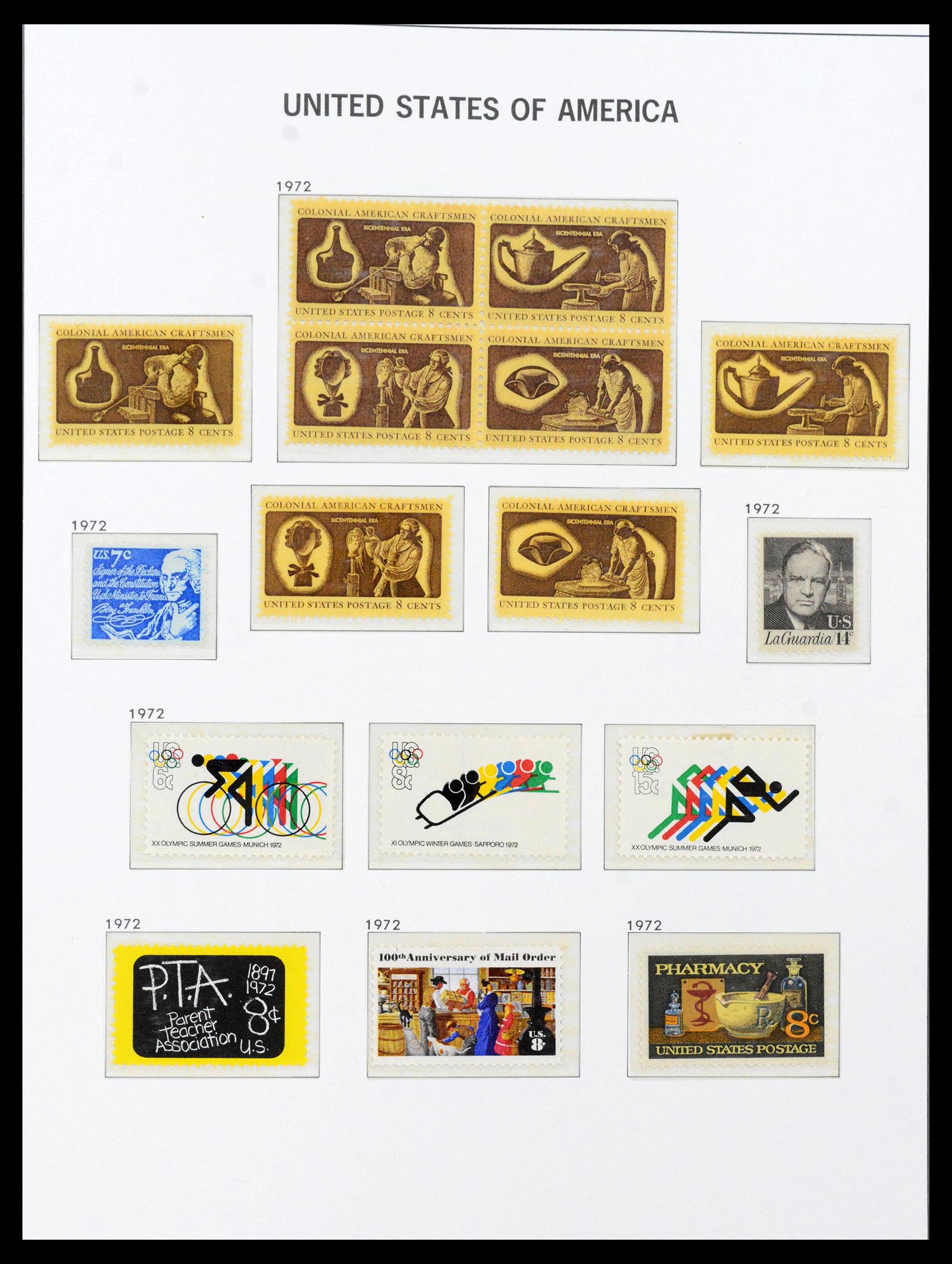 39623 0003 - Postzegelverzameling 39623 USA 1851-1979.