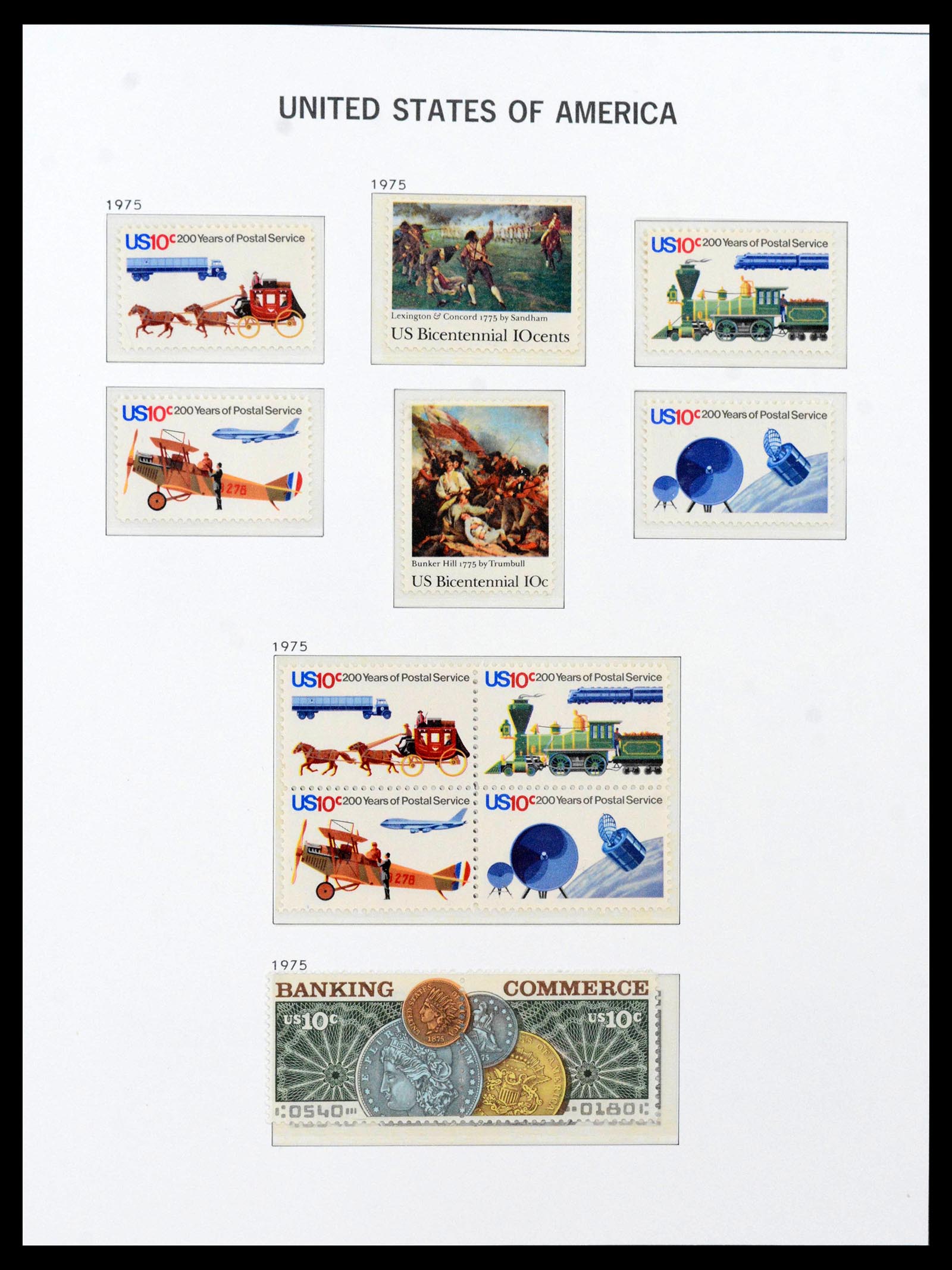 39623 0015 - Postzegelverzameling 39623 USA 1851-1979.