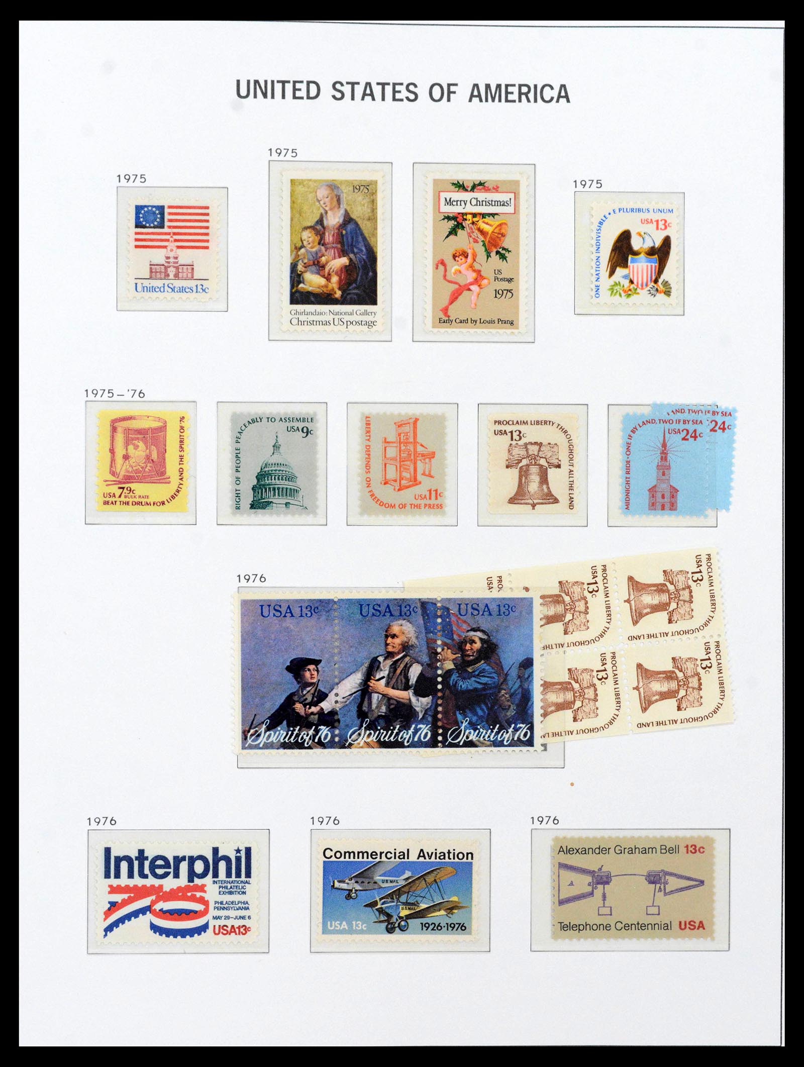 39623 0016 - Postzegelverzameling 39623 USA 1851-1979.