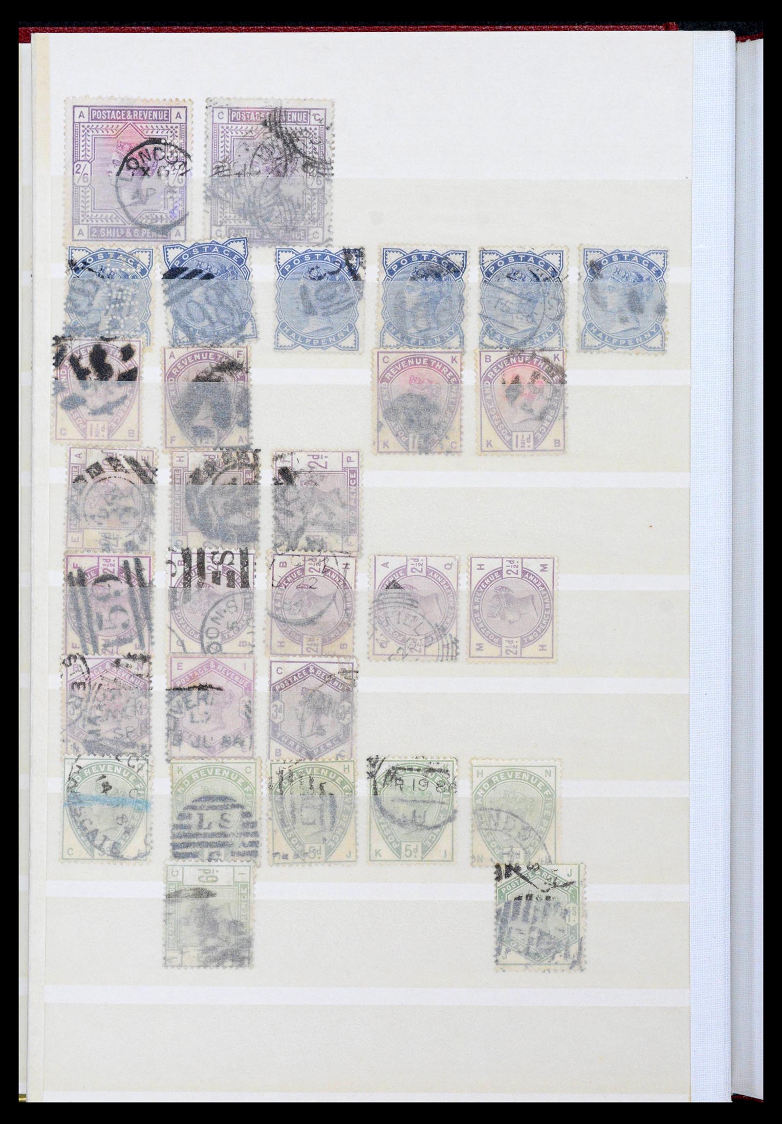 39624 0010 - Postzegelverzameling 39624 Engeland 1840-1935.