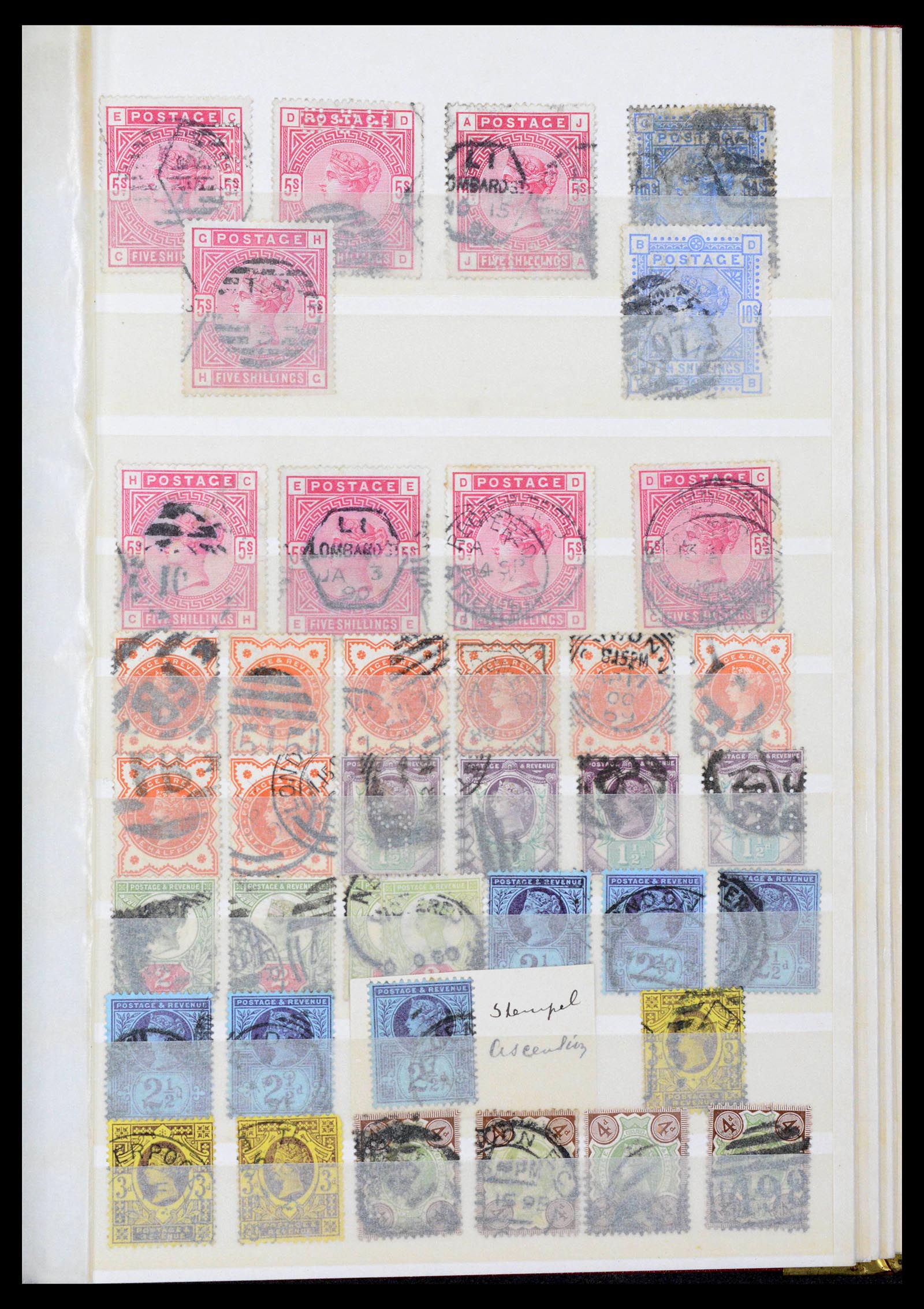 39624 0011 - Postzegelverzameling 39624 Engeland 1840-1935.