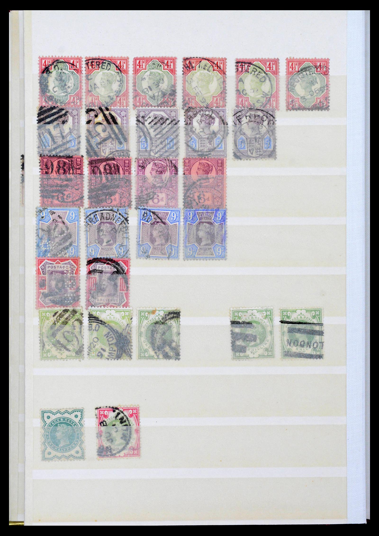 39624 0012 - Postzegelverzameling 39624 Engeland 1840-1935.