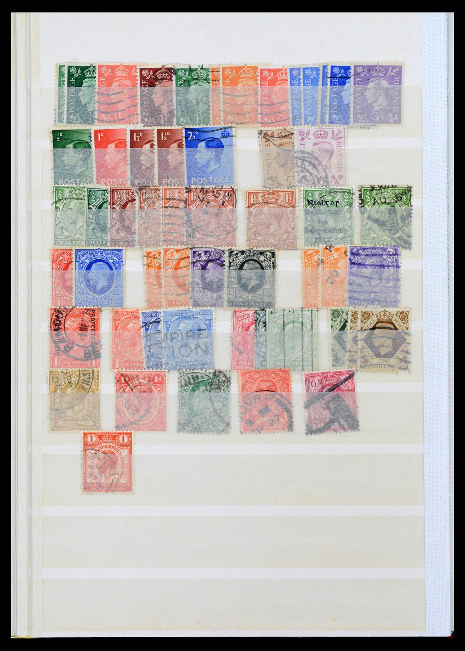 39624 0019 - Postzegelverzameling 39624 Engeland 1840-1935.