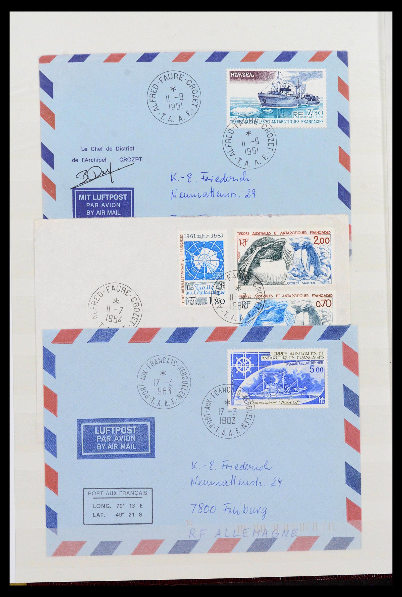 39627 0006 - Stamp collection 39627 TAAF 1975-2019!