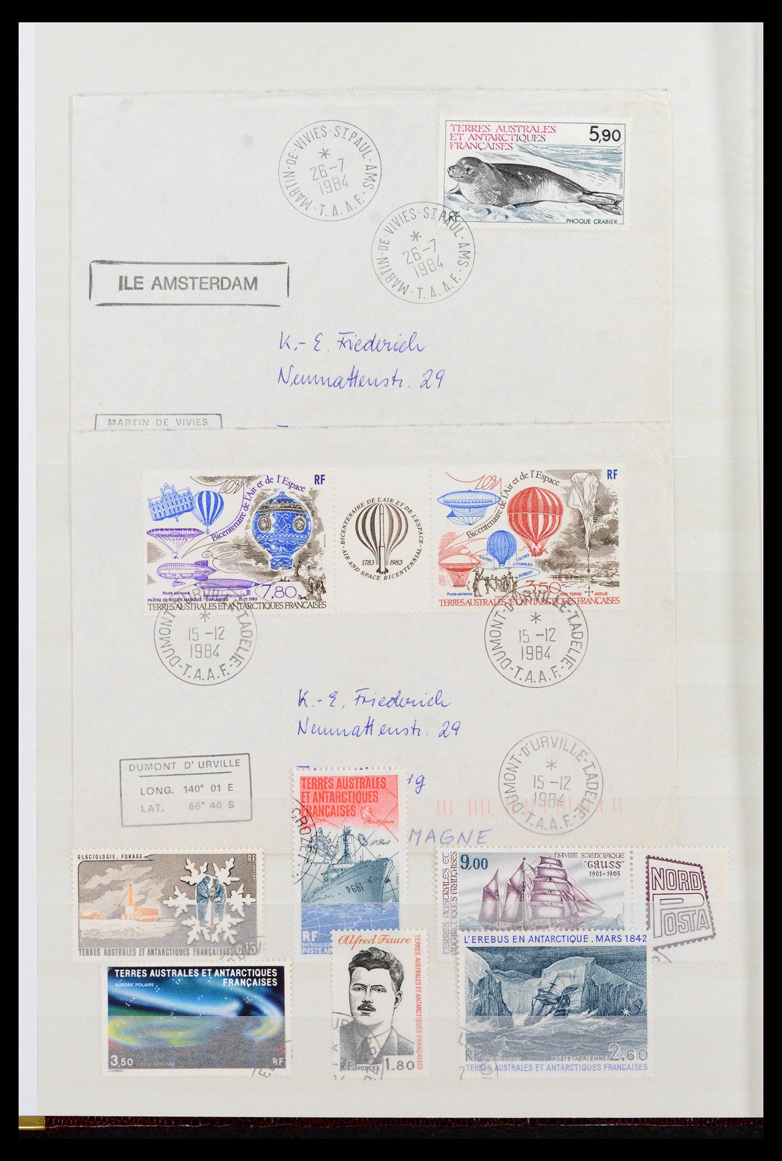 39627 0008 - Stamp collection 39627 TAAF 1975-2019!