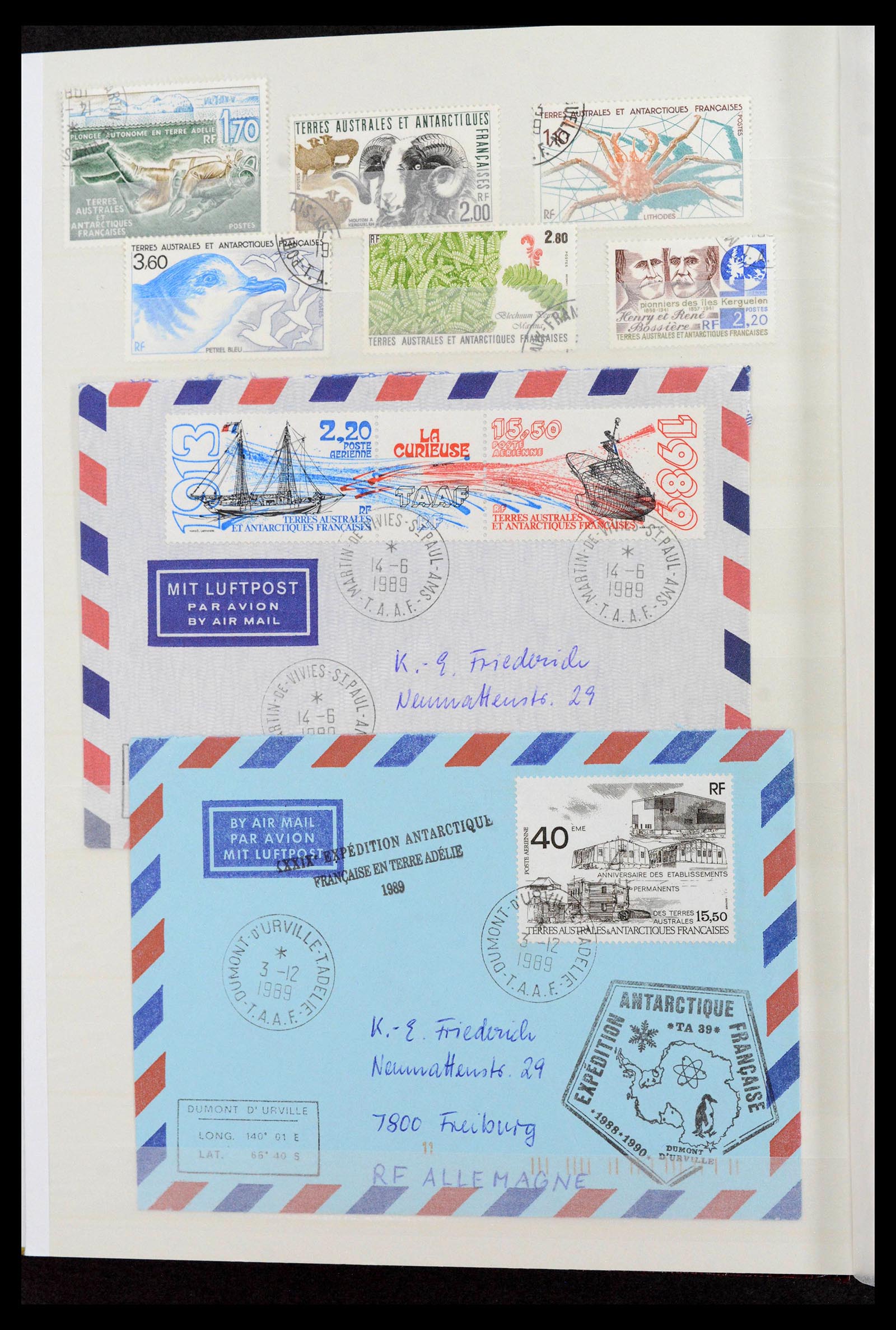 39627 0016 - Stamp collection 39627 TAAF 1975-2019!