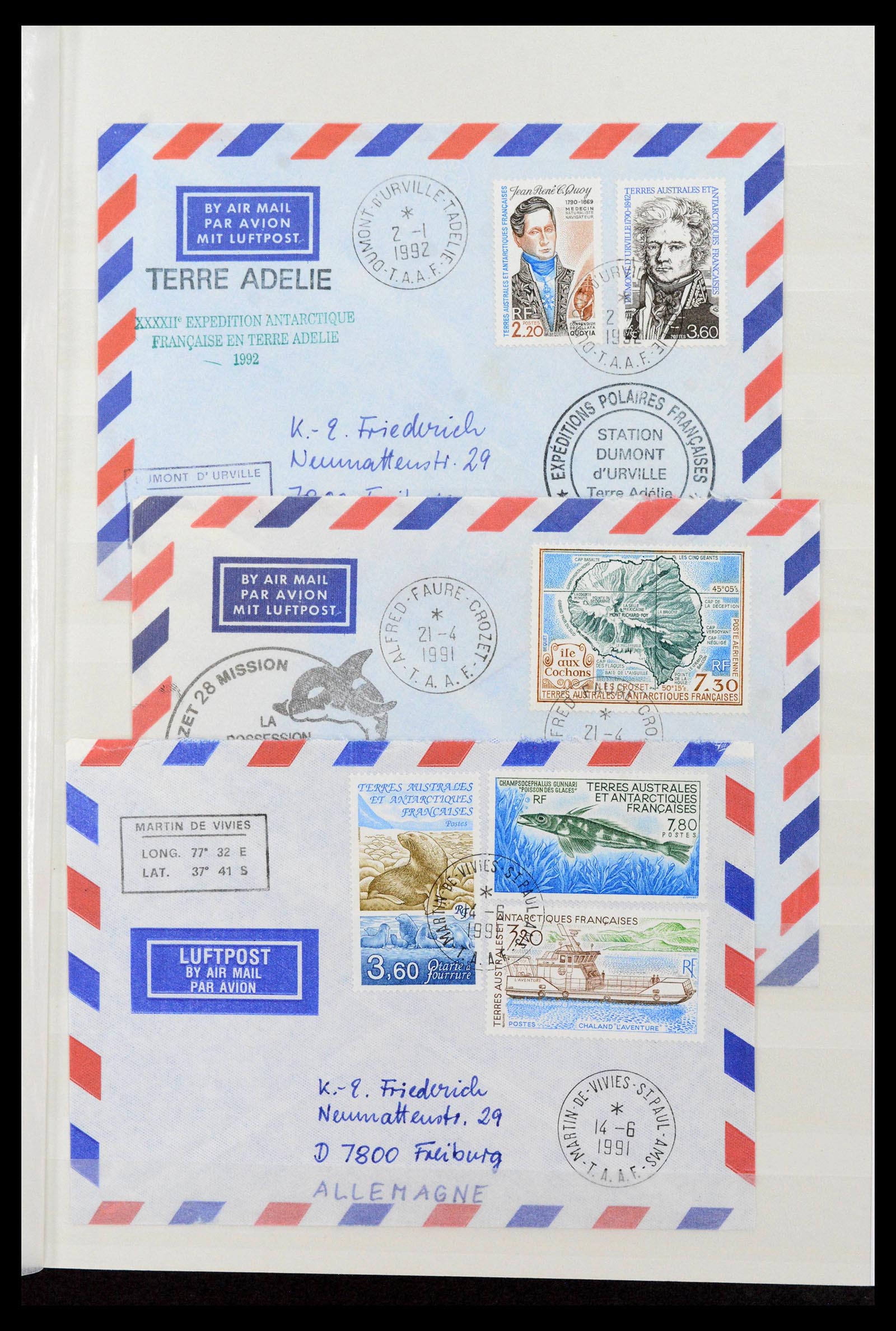39627 0019 - Stamp collection 39627 TAAF 1975-2019!