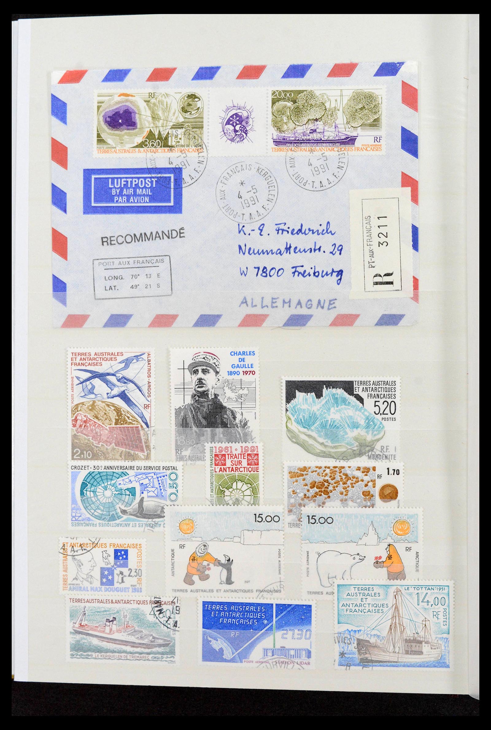 39627 0020 - Stamp collection 39627 TAAF 1975-2019!