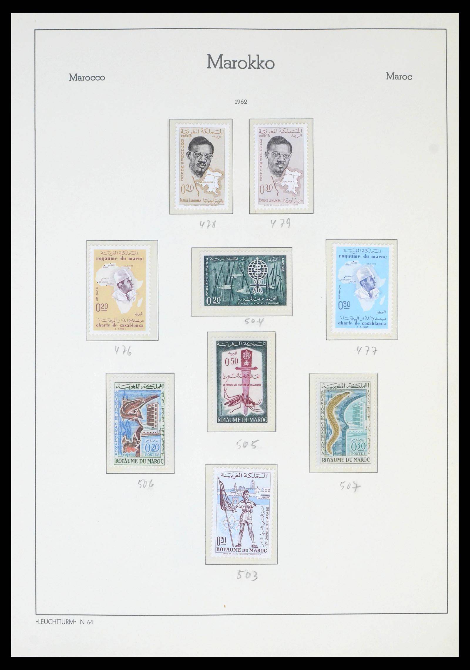 39636 0011 - Stamp collection 39636 Morocco 1956-1985.