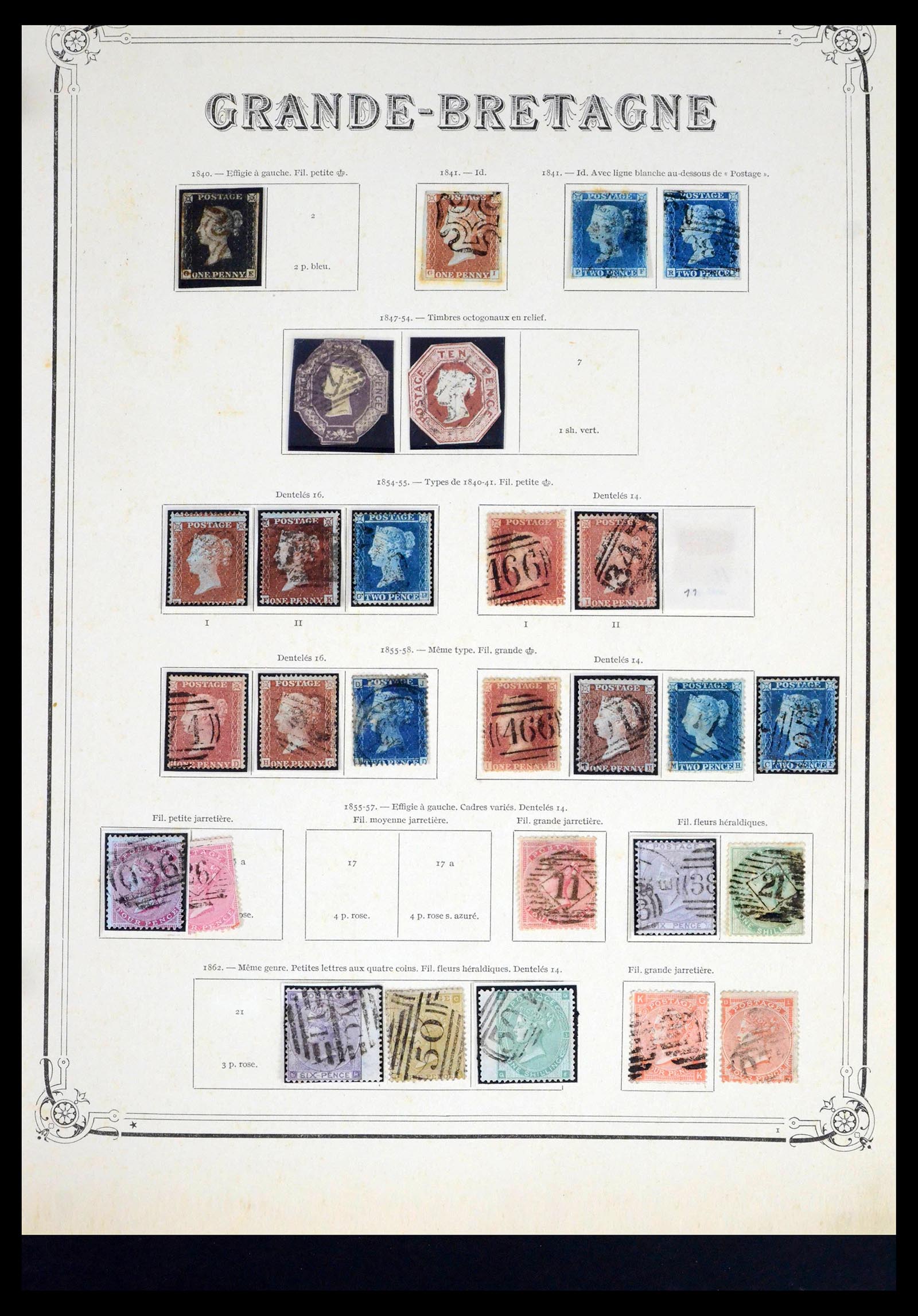 39638 0001 - Postzegelverzameling 39638 Engeland 1840-1974.