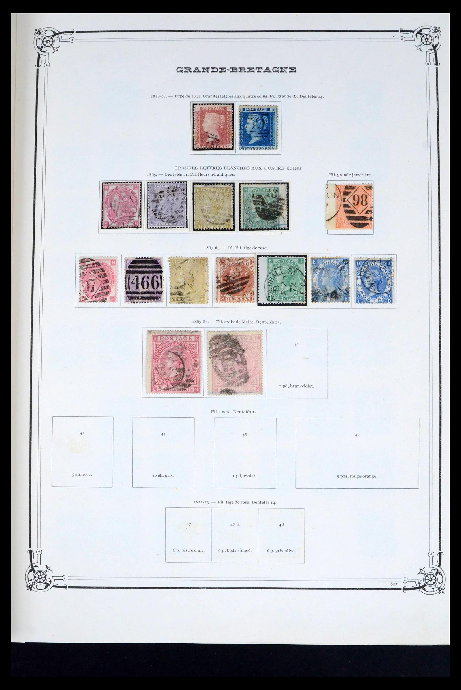 39638 0004 - Postzegelverzameling 39638 Engeland 1840-1974.