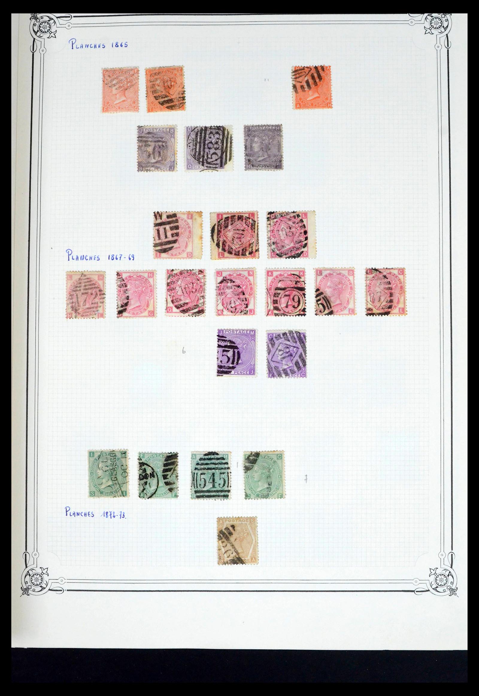 39638 0008 - Postzegelverzameling 39638 Engeland 1840-1974.