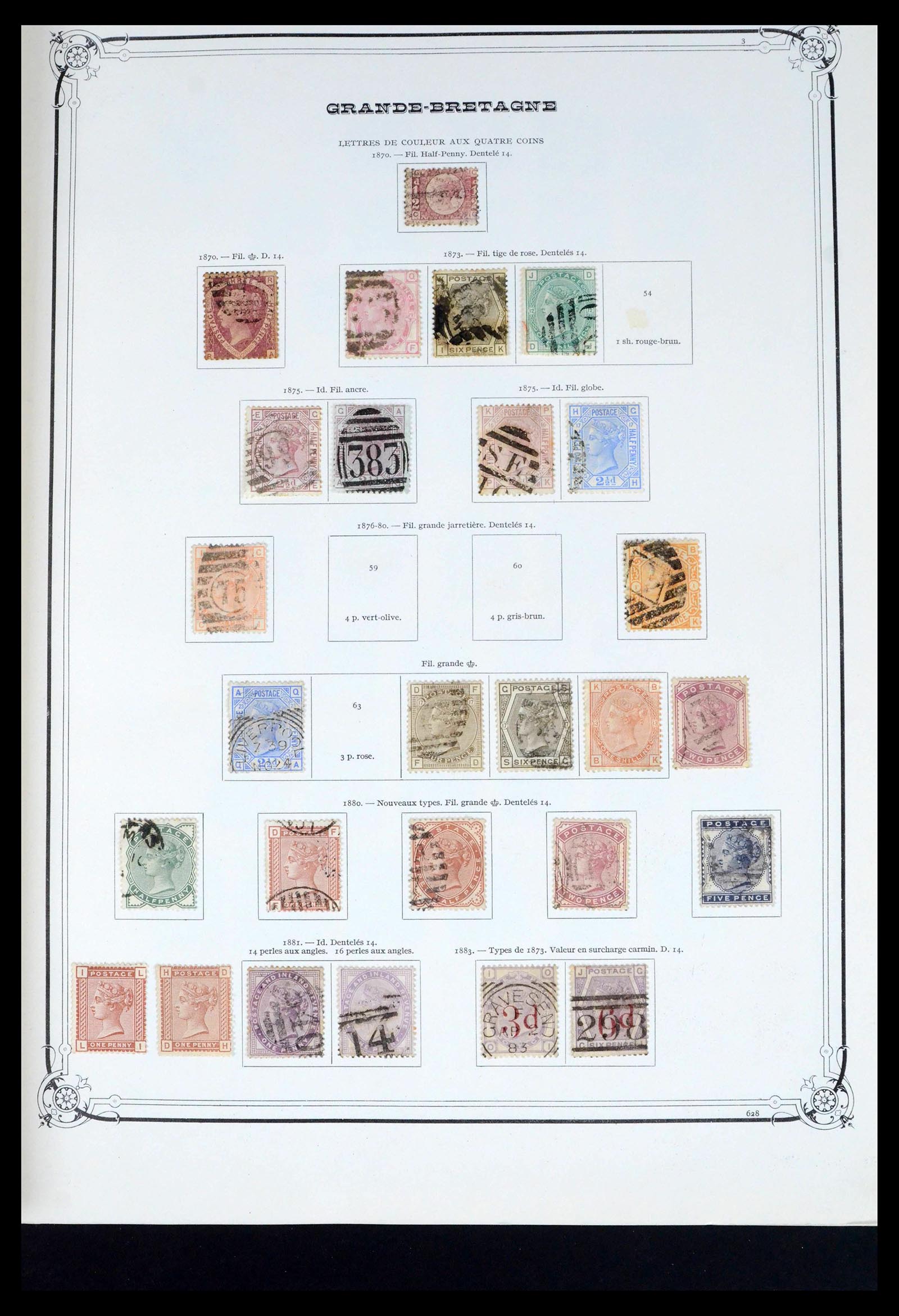 39638 0009 - Postzegelverzameling 39638 Engeland 1840-1974.