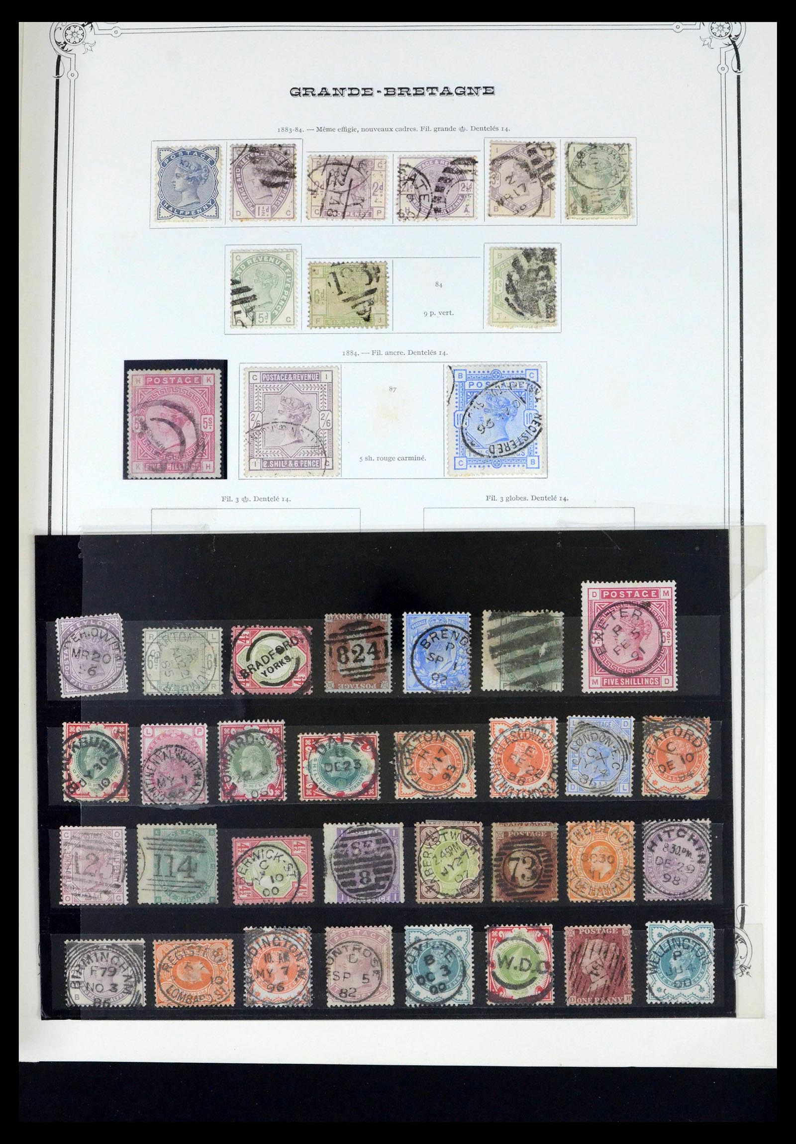 39638 0012 - Postzegelverzameling 39638 Engeland 1840-1974.