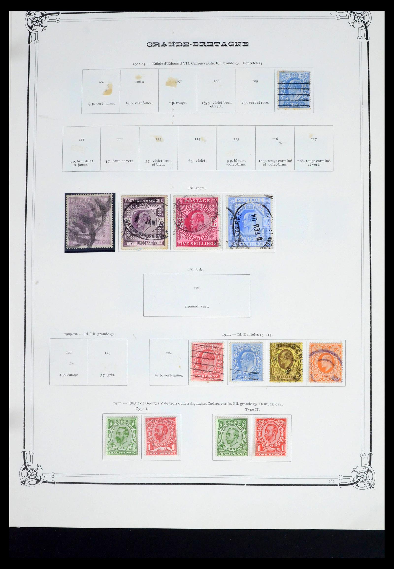 39638 0014 - Postzegelverzameling 39638 Engeland 1840-1974.