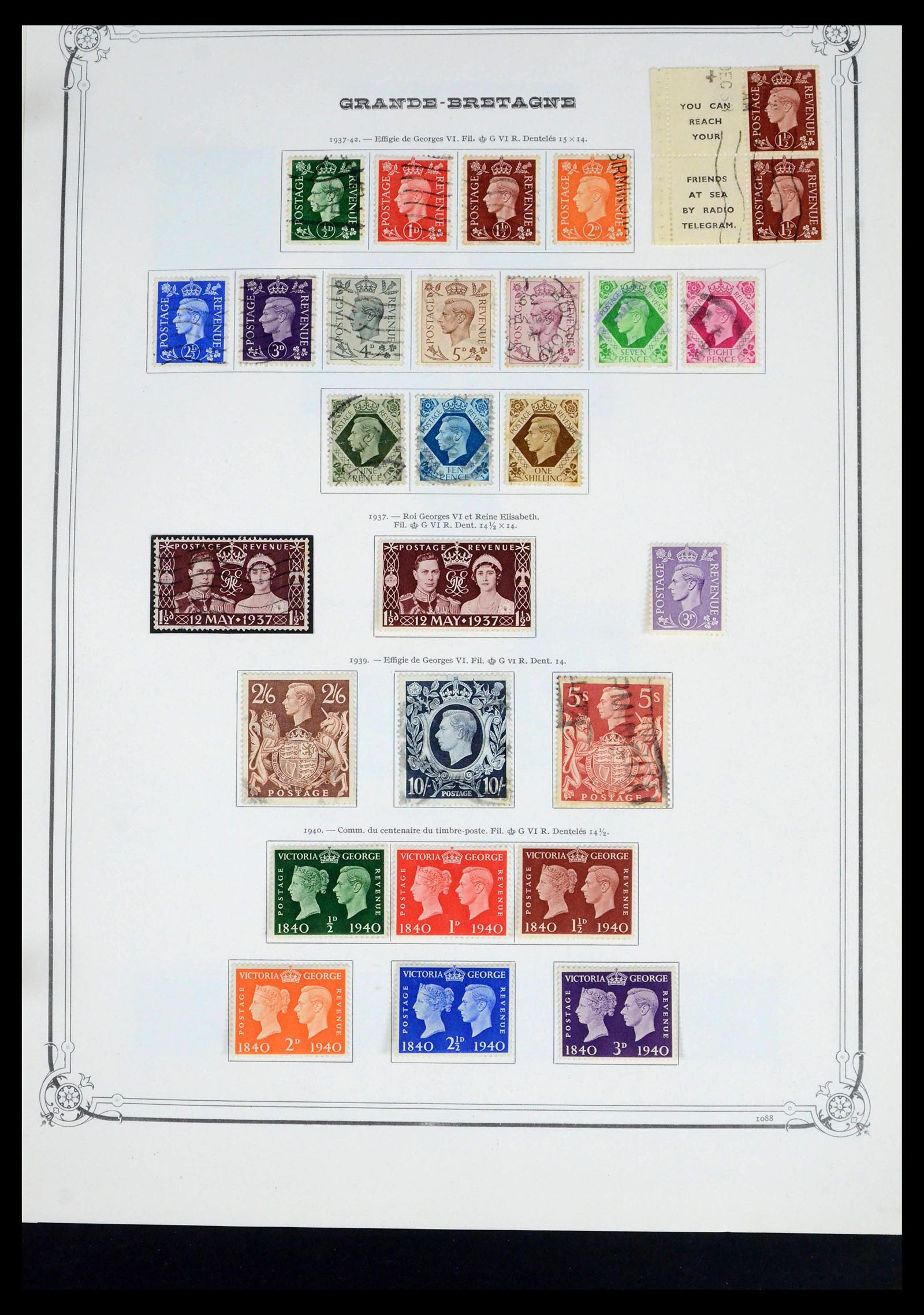 39638 0018 - Postzegelverzameling 39638 Engeland 1840-1974.