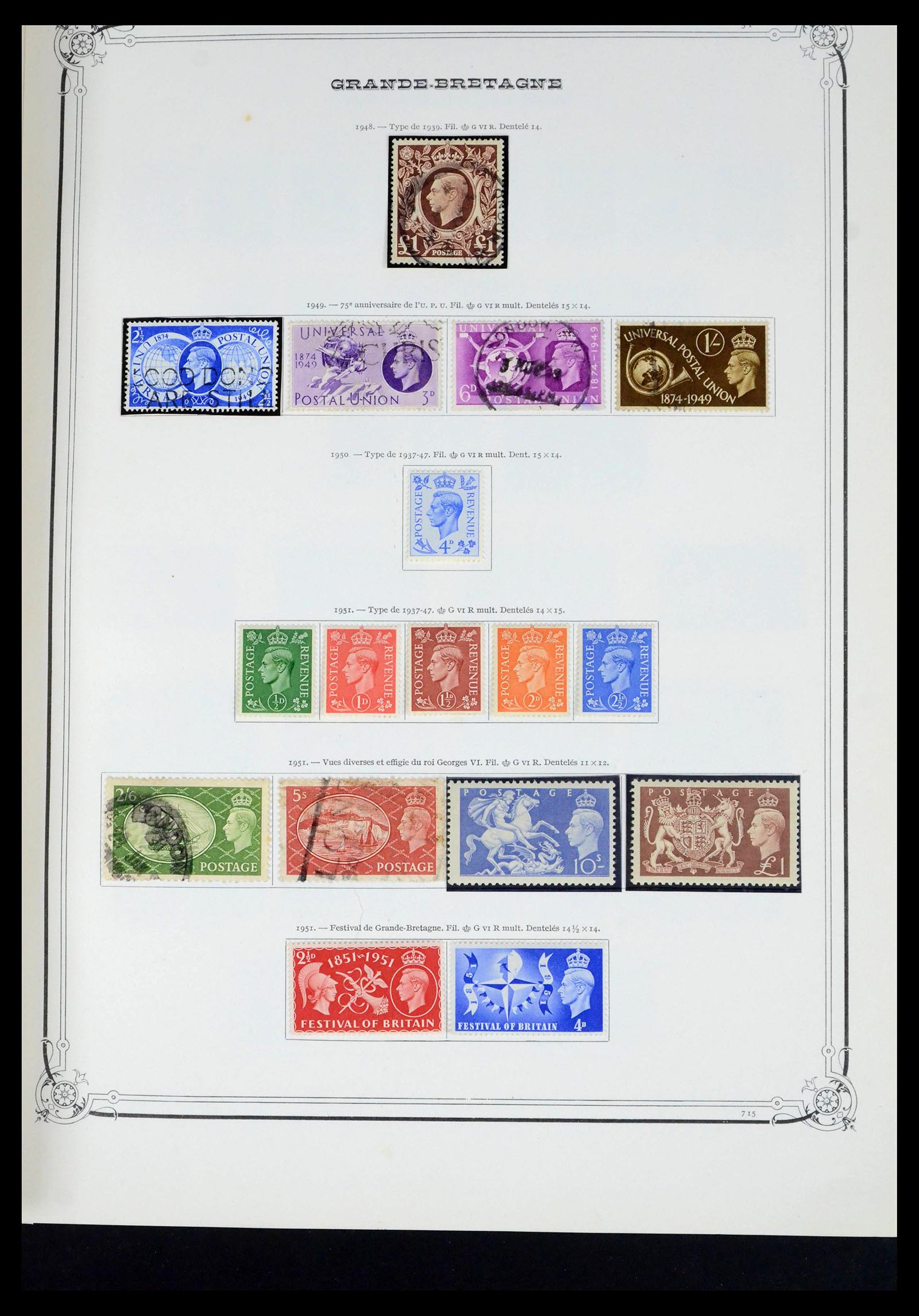 39638 0020 - Postzegelverzameling 39638 Engeland 1840-1974.