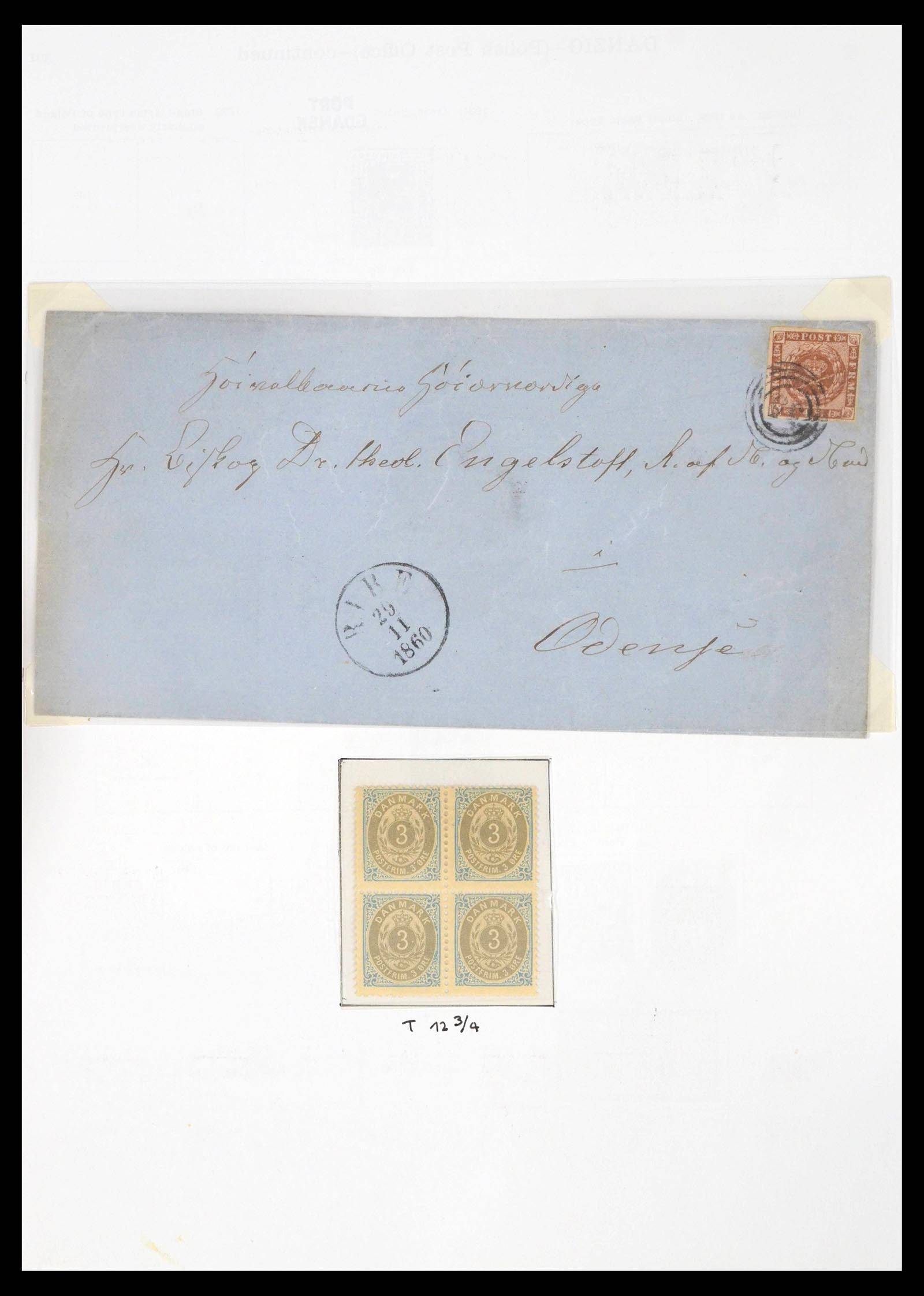 39640 0001 - Postzegelverzameling 39640 Denemarken 1851-1935.