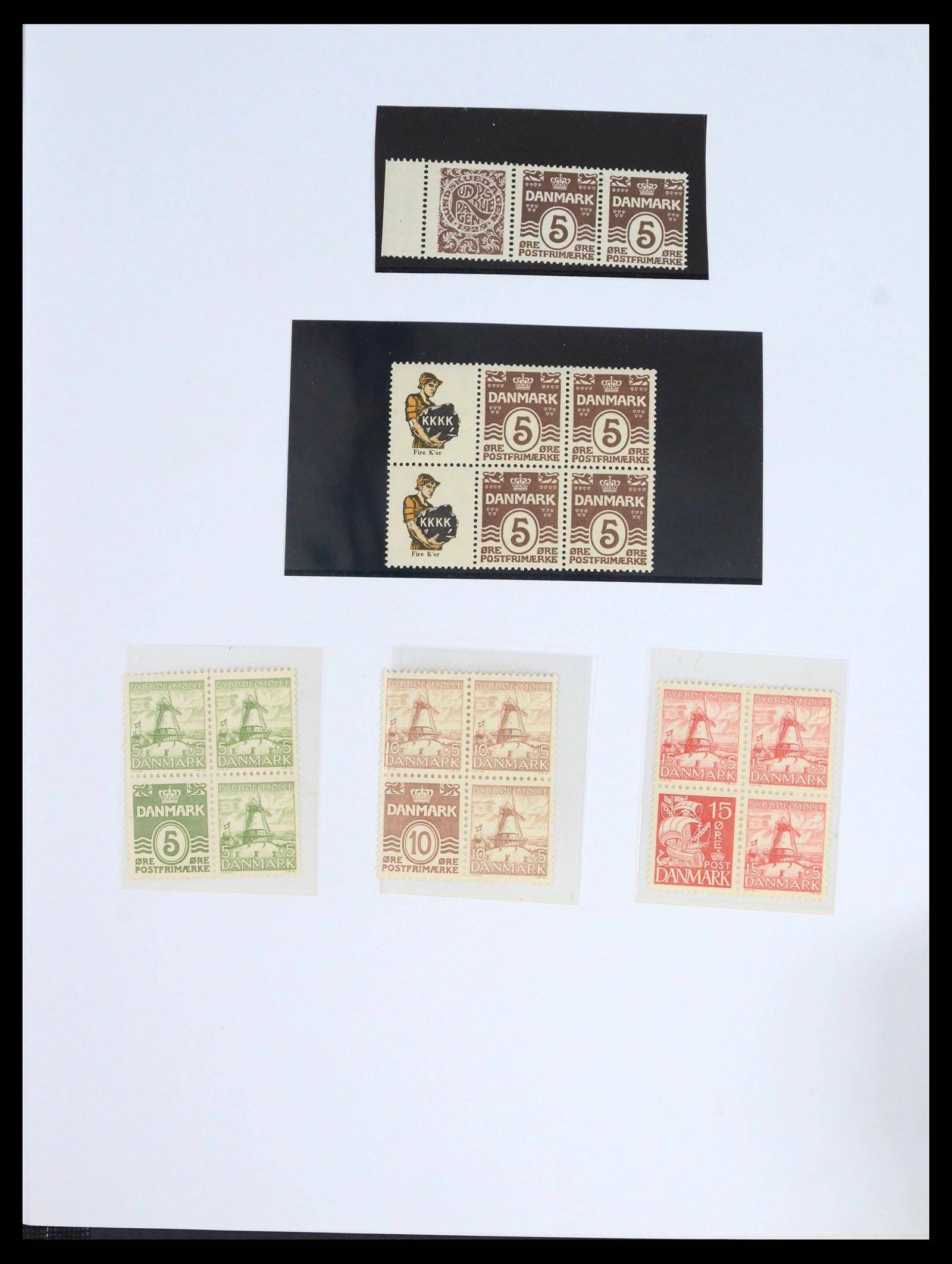 39640 0008 - Postzegelverzameling 39640 Denemarken 1851-1935.