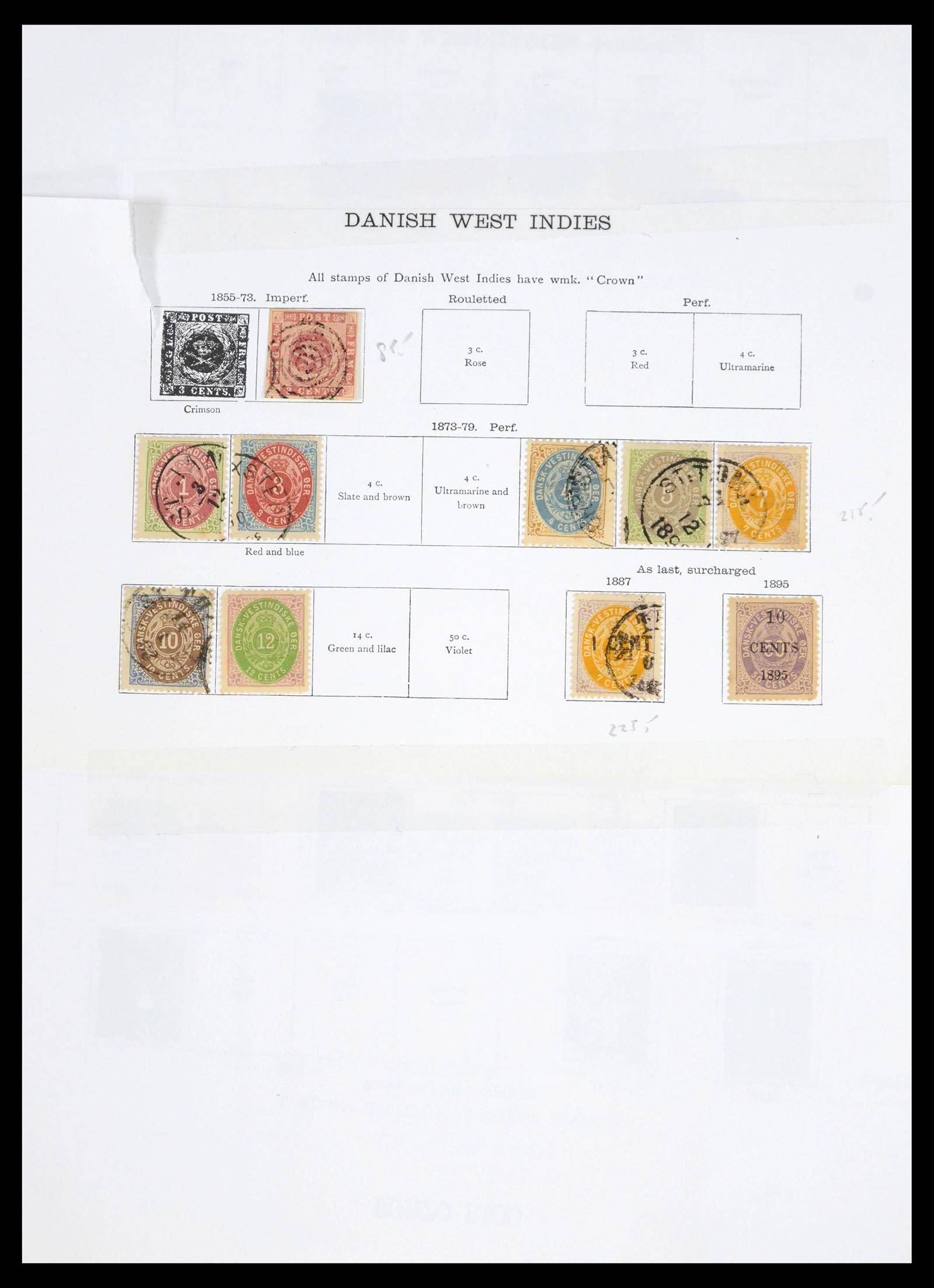 39640 0011 - Postzegelverzameling 39640 Denemarken 1851-1935.