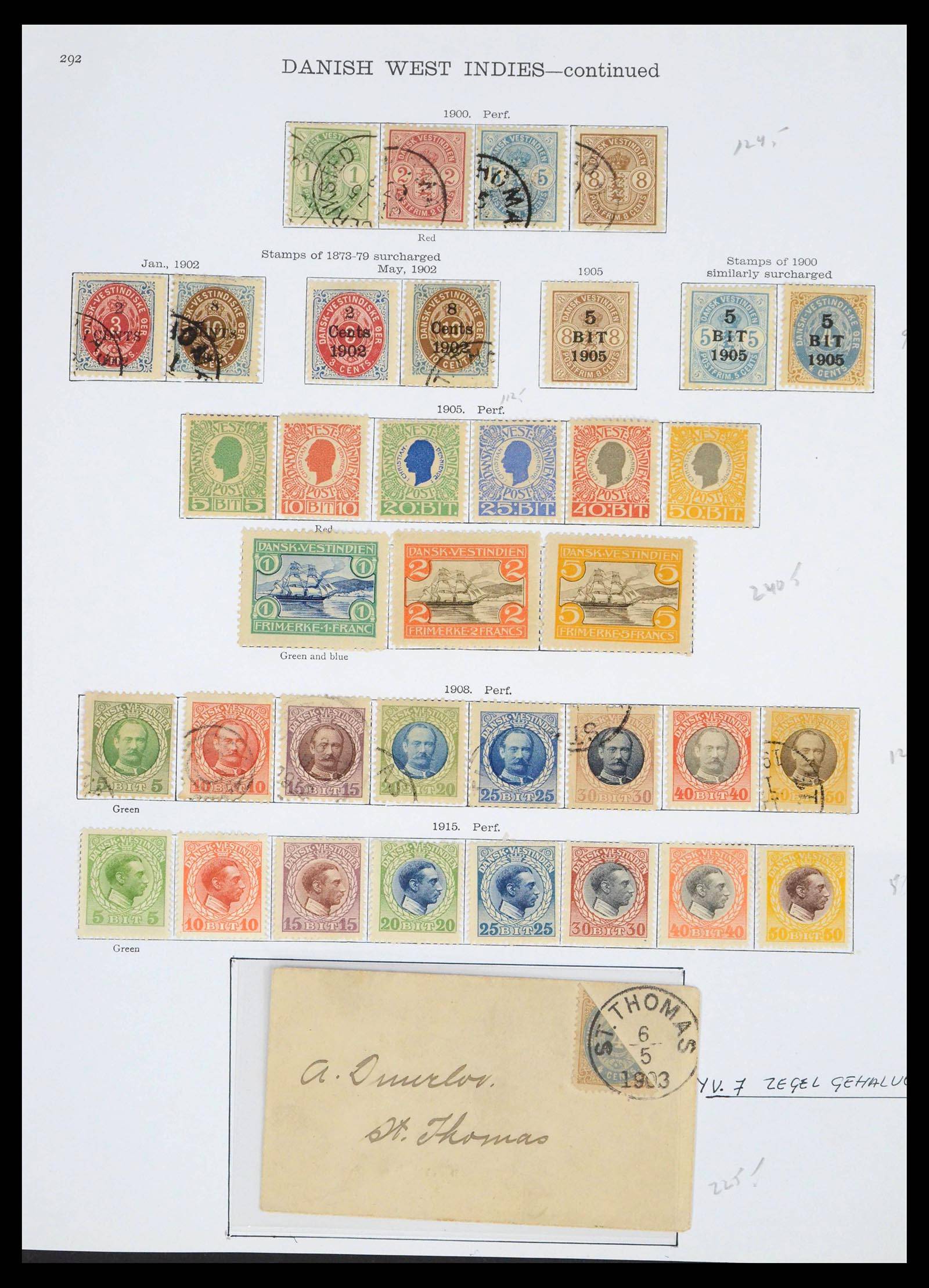 39640 0012 - Postzegelverzameling 39640 Denemarken 1851-1935.