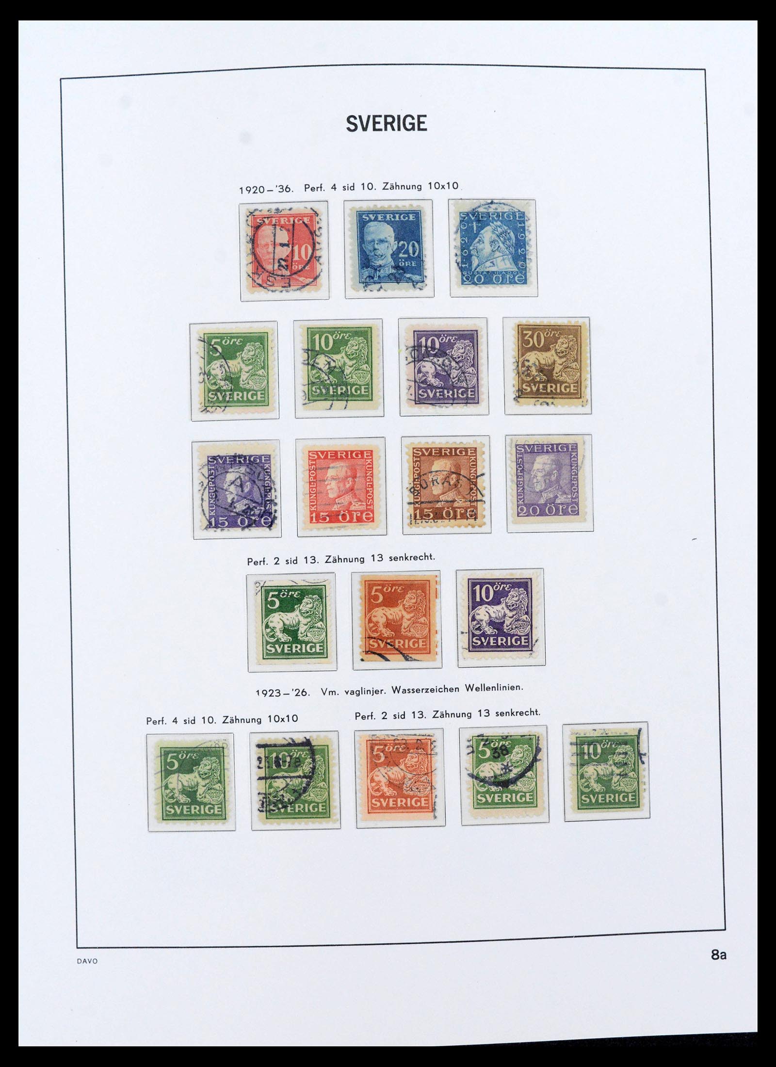 39641 0009 - Postzegelverzameling 39641 Zweden 1855-1986.