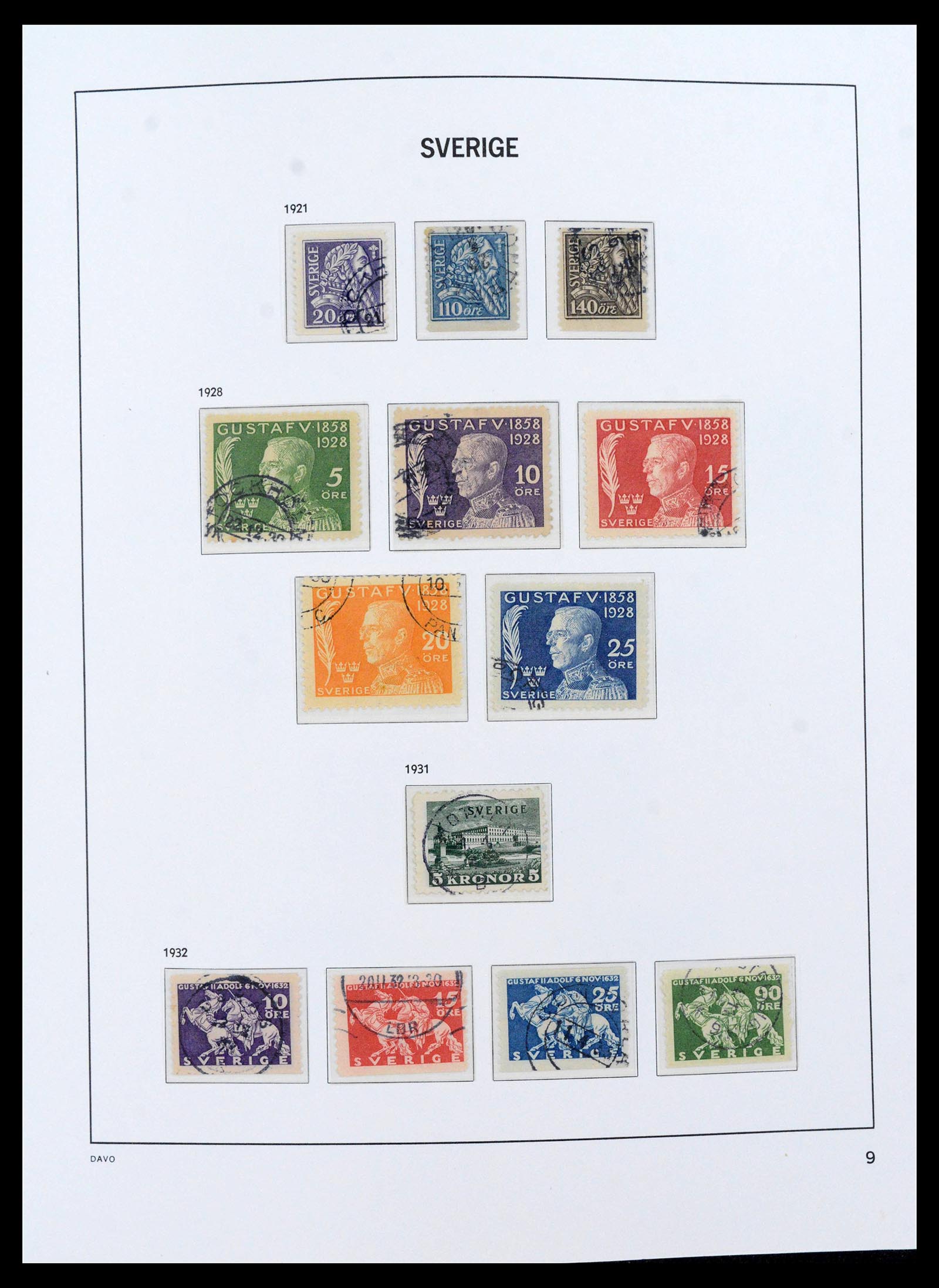 39641 0010 - Postzegelverzameling 39641 Zweden 1855-1986.