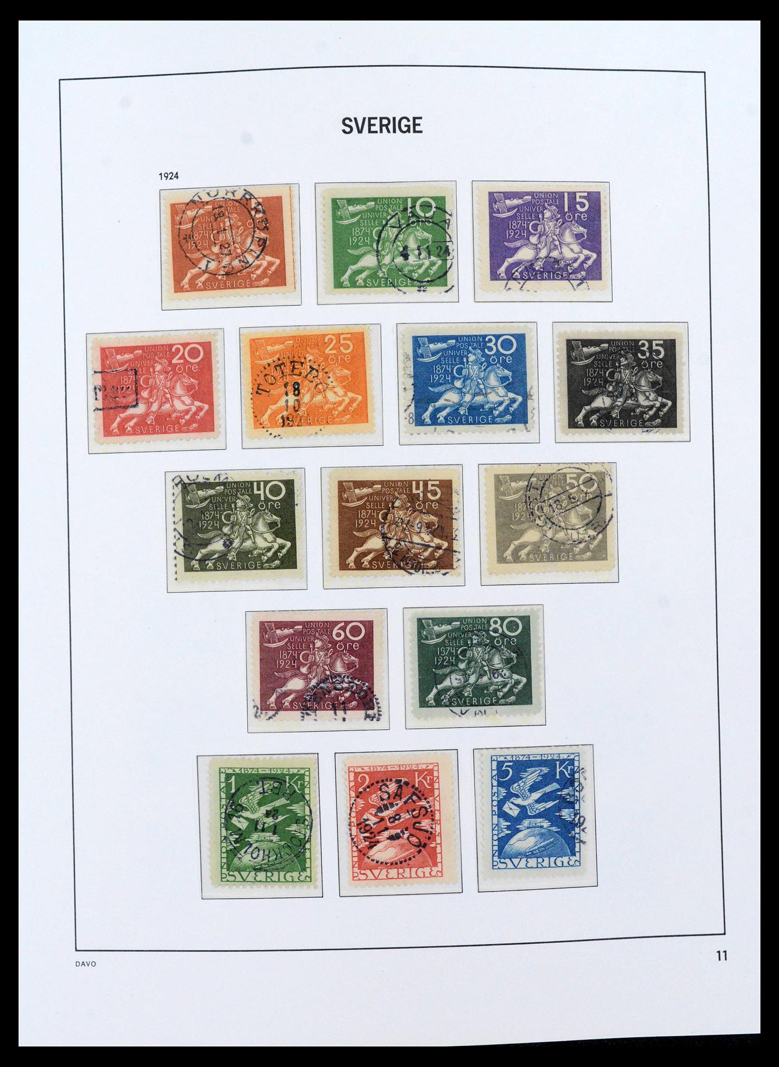 39641 0012 - Postzegelverzameling 39641 Zweden 1855-1986.