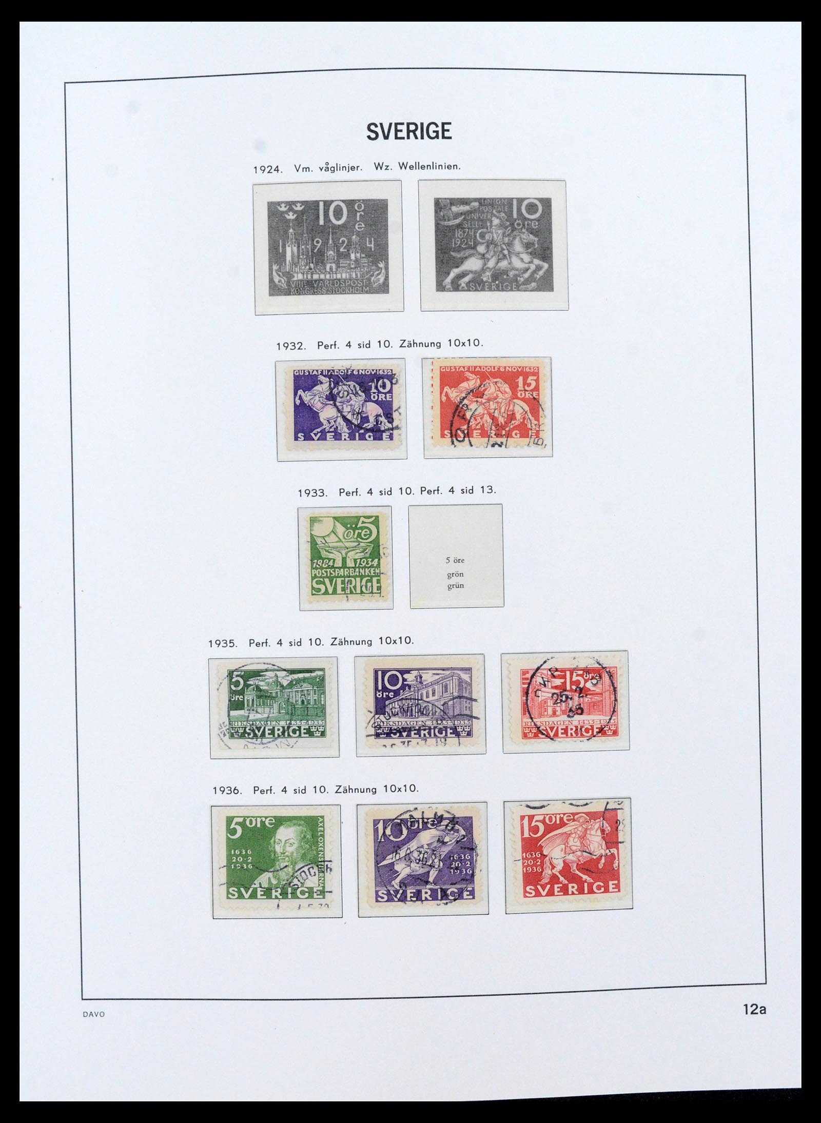 39641 0014 - Postzegelverzameling 39641 Zweden 1855-1986.