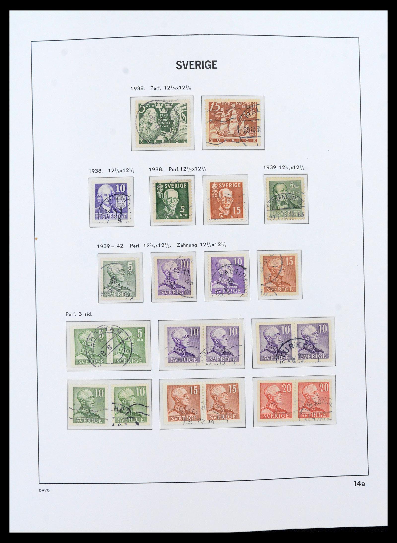 39641 0017 - Postzegelverzameling 39641 Zweden 1855-1986.