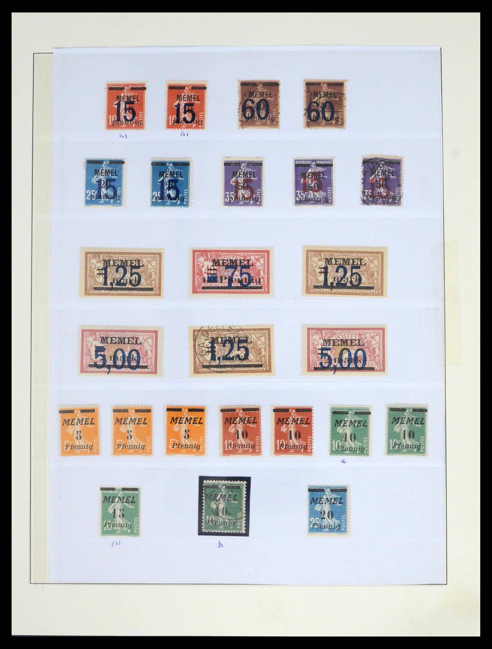 39651 0006 - Postzegelverzameling 39651 Memel 1920-1923.