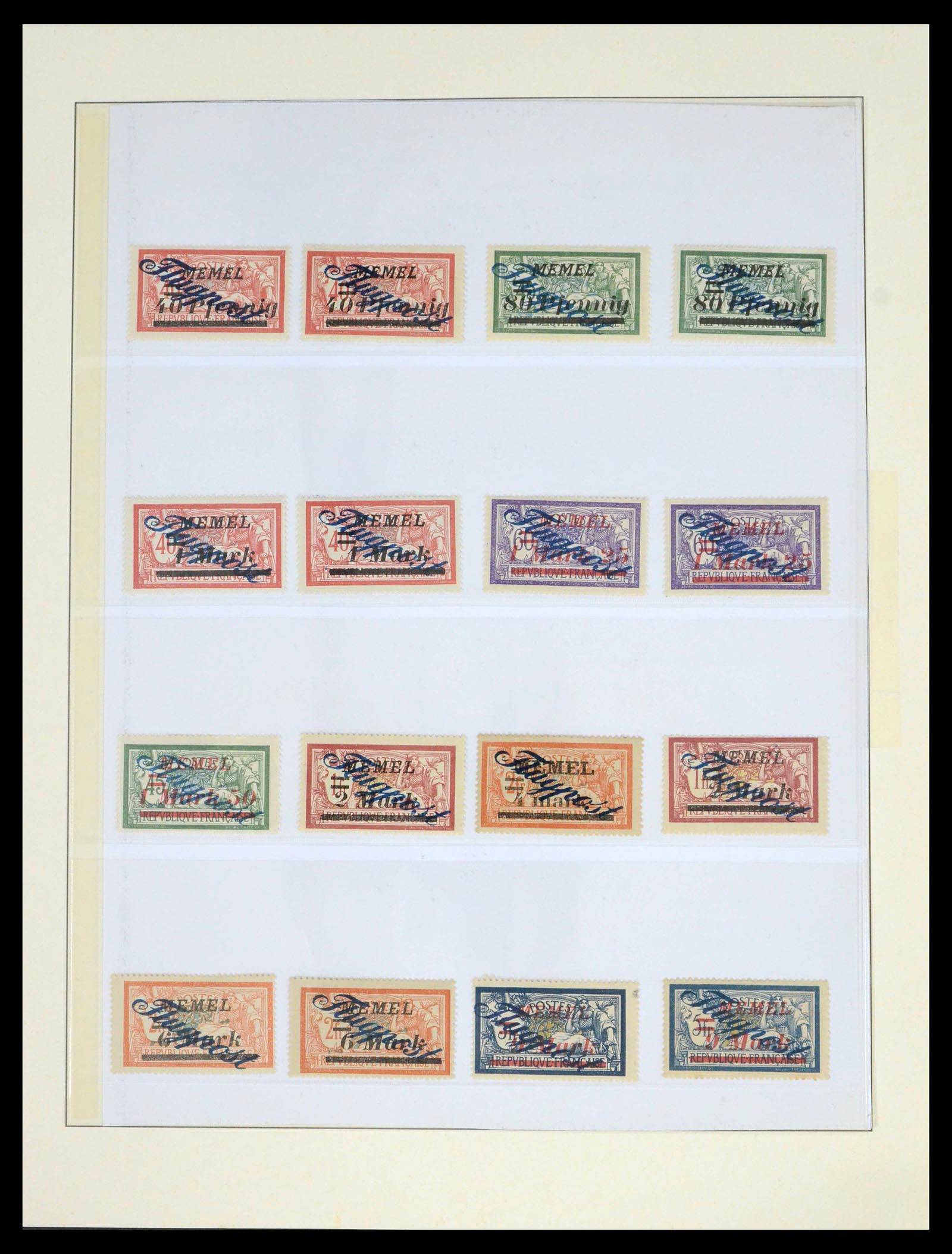 39651 0008 - Postzegelverzameling 39651 Memel 1920-1923.