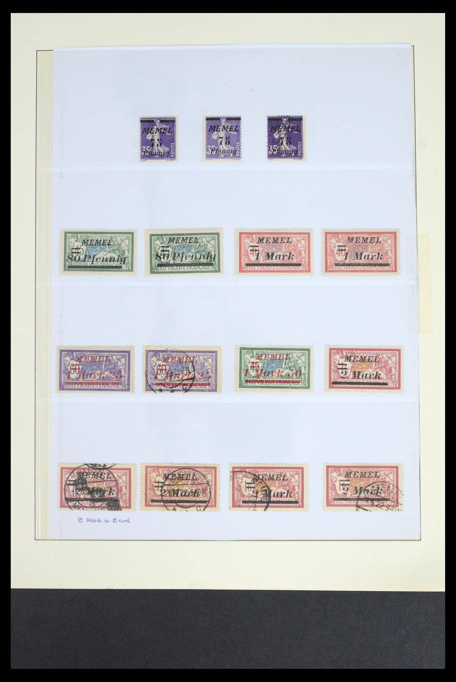 39651 0009 - Postzegelverzameling 39651 Memel 1920-1923.