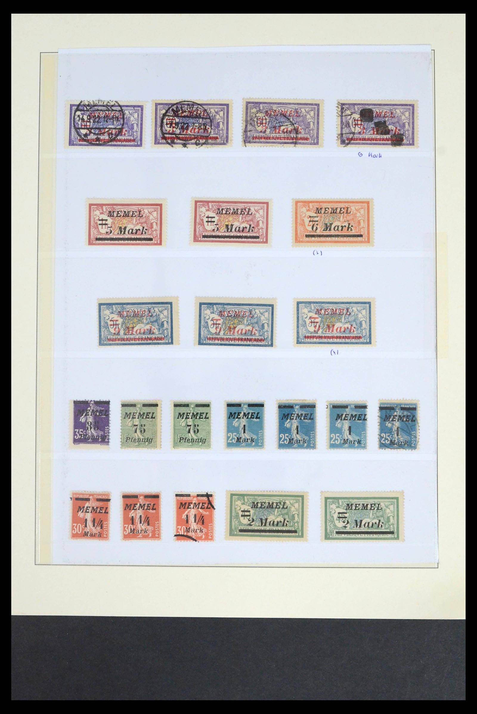 39651 0010 - Postzegelverzameling 39651 Memel 1920-1923.