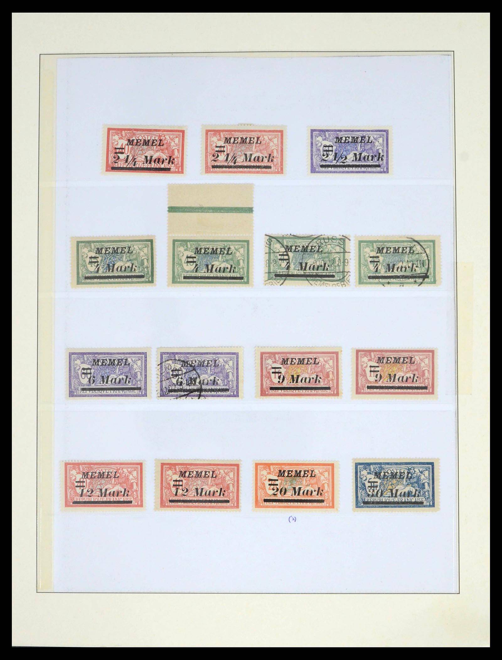 39651 0012 - Postzegelverzameling 39651 Memel 1920-1923.