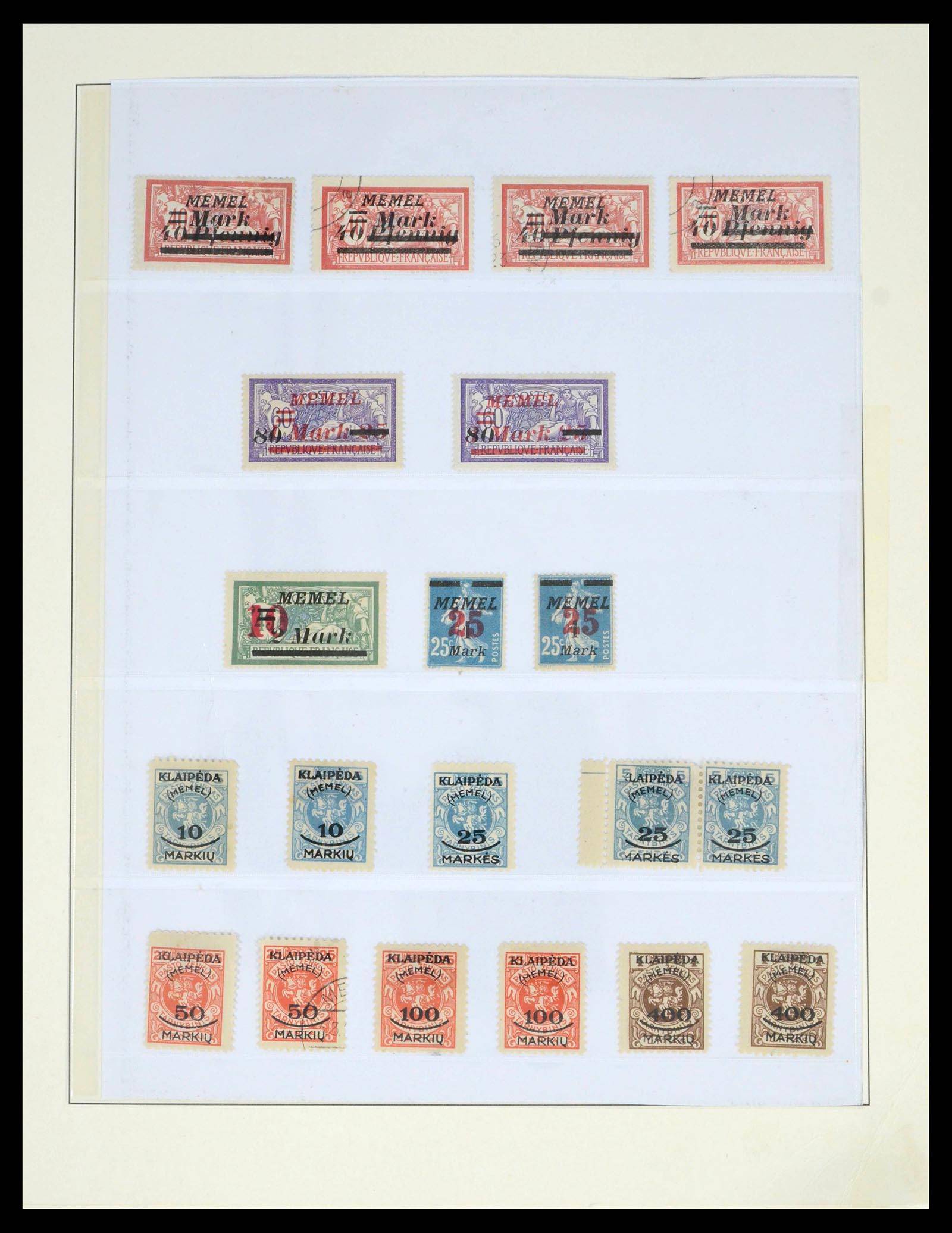 39651 0015 - Postzegelverzameling 39651 Memel 1920-1923.