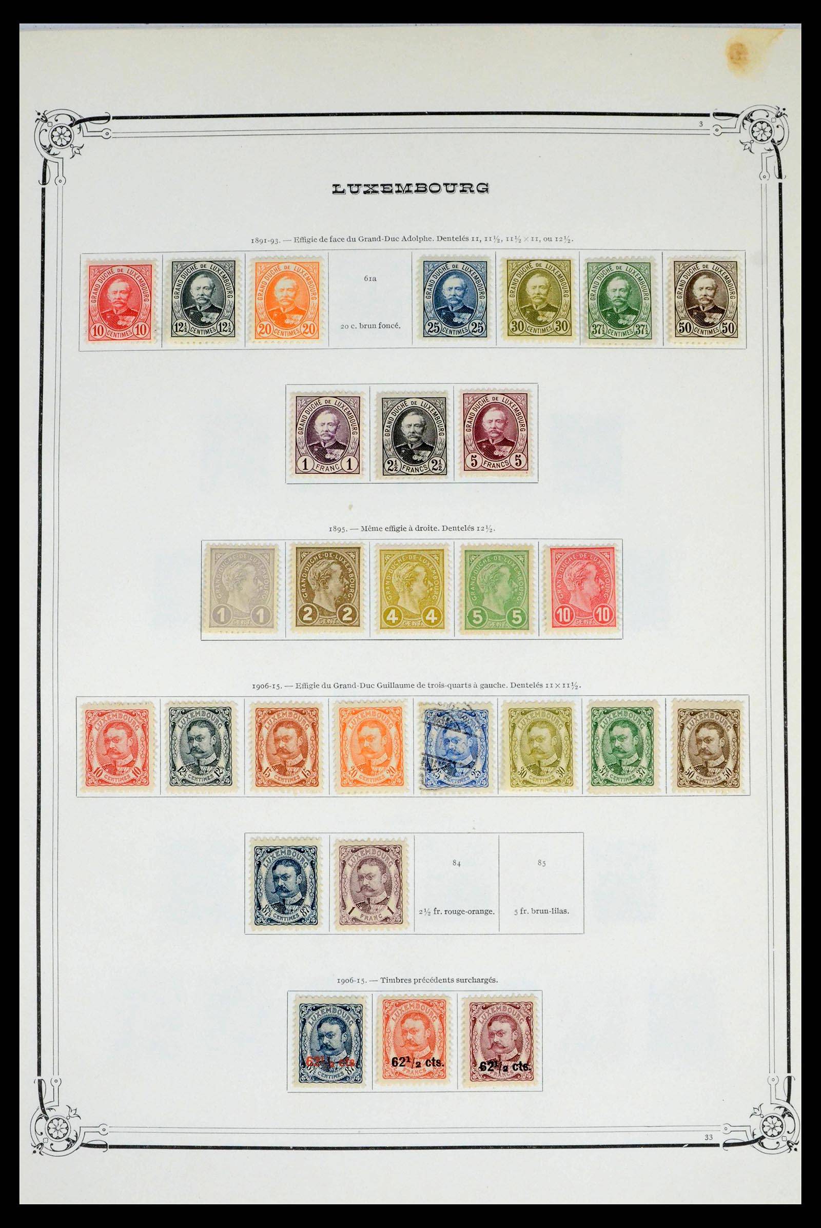 39652 0004 - Postzegelverzameling 39652 Luxemburg 1852-1975.