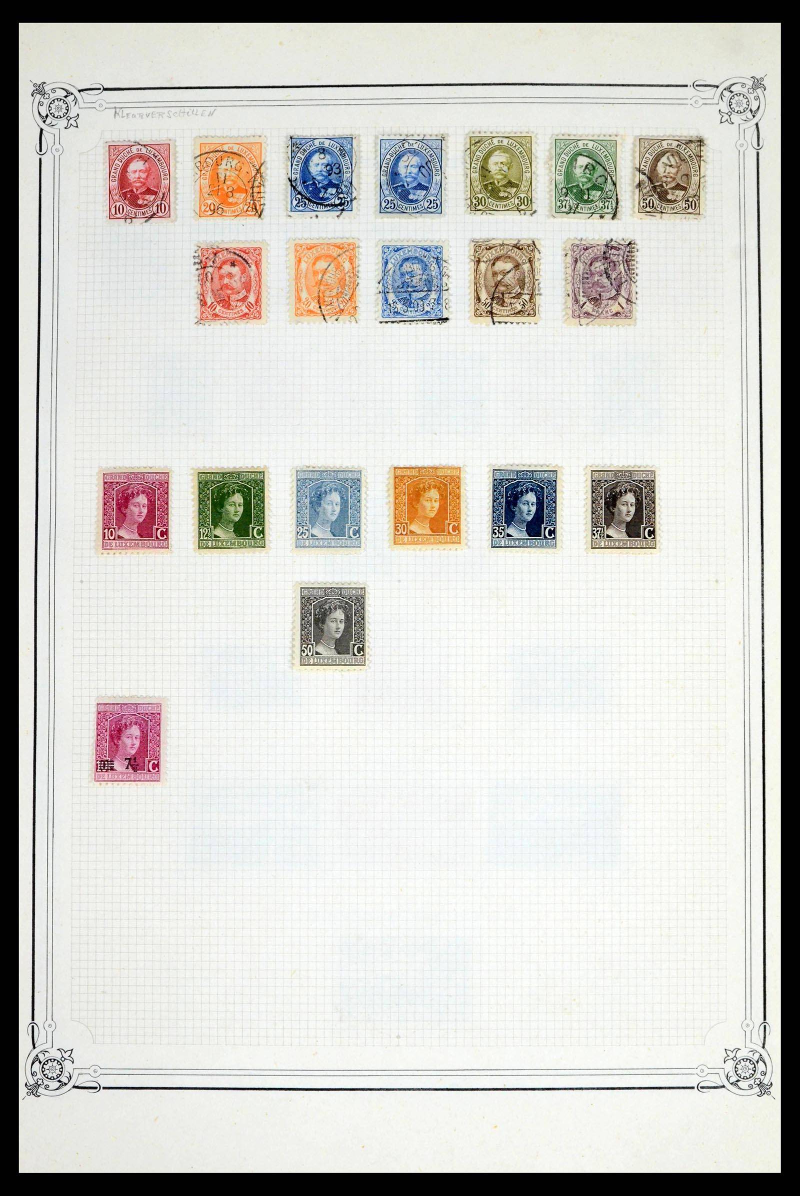 39652 0006 - Postzegelverzameling 39652 Luxemburg 1852-1975.