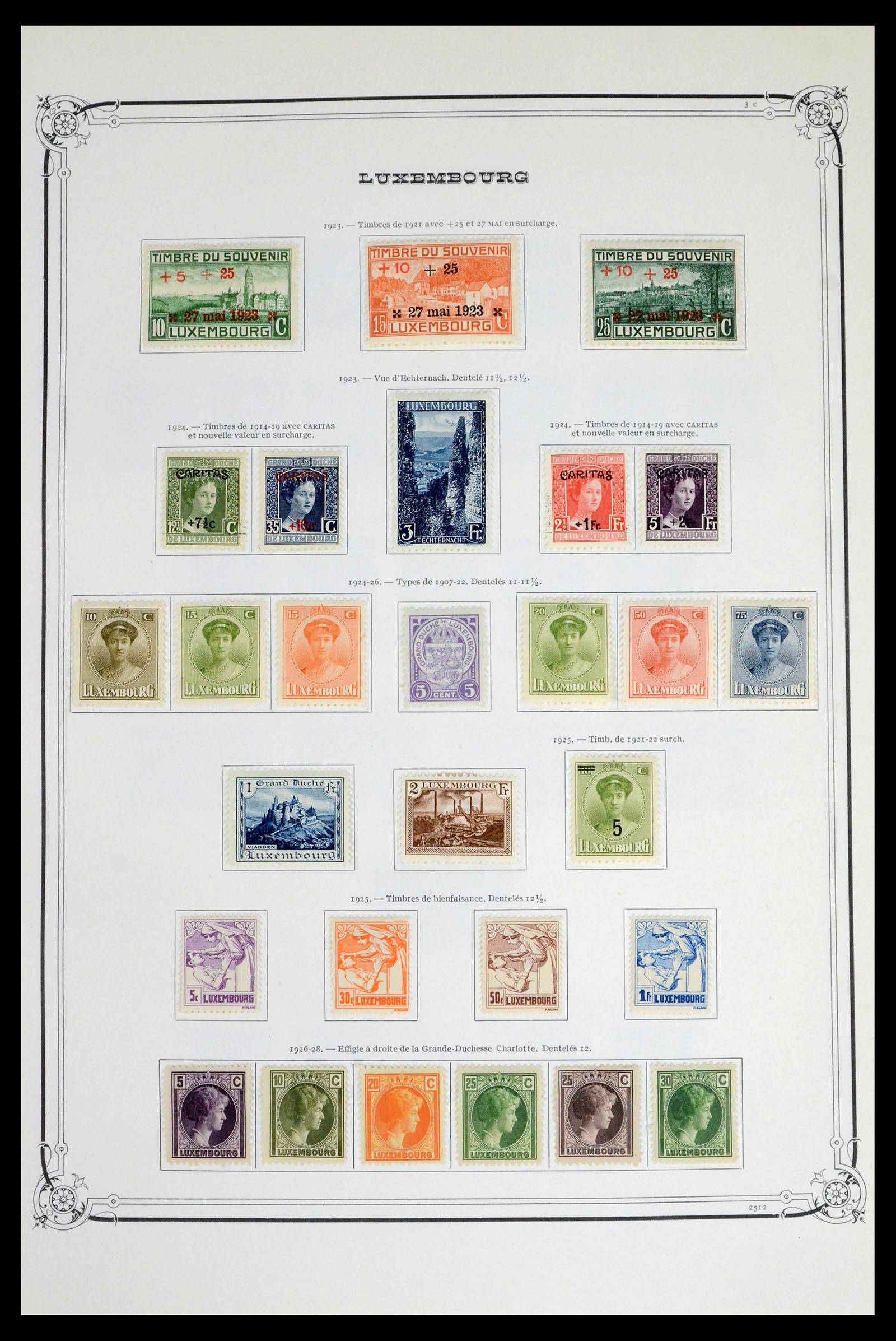 39652 0008 - Postzegelverzameling 39652 Luxemburg 1852-1975.