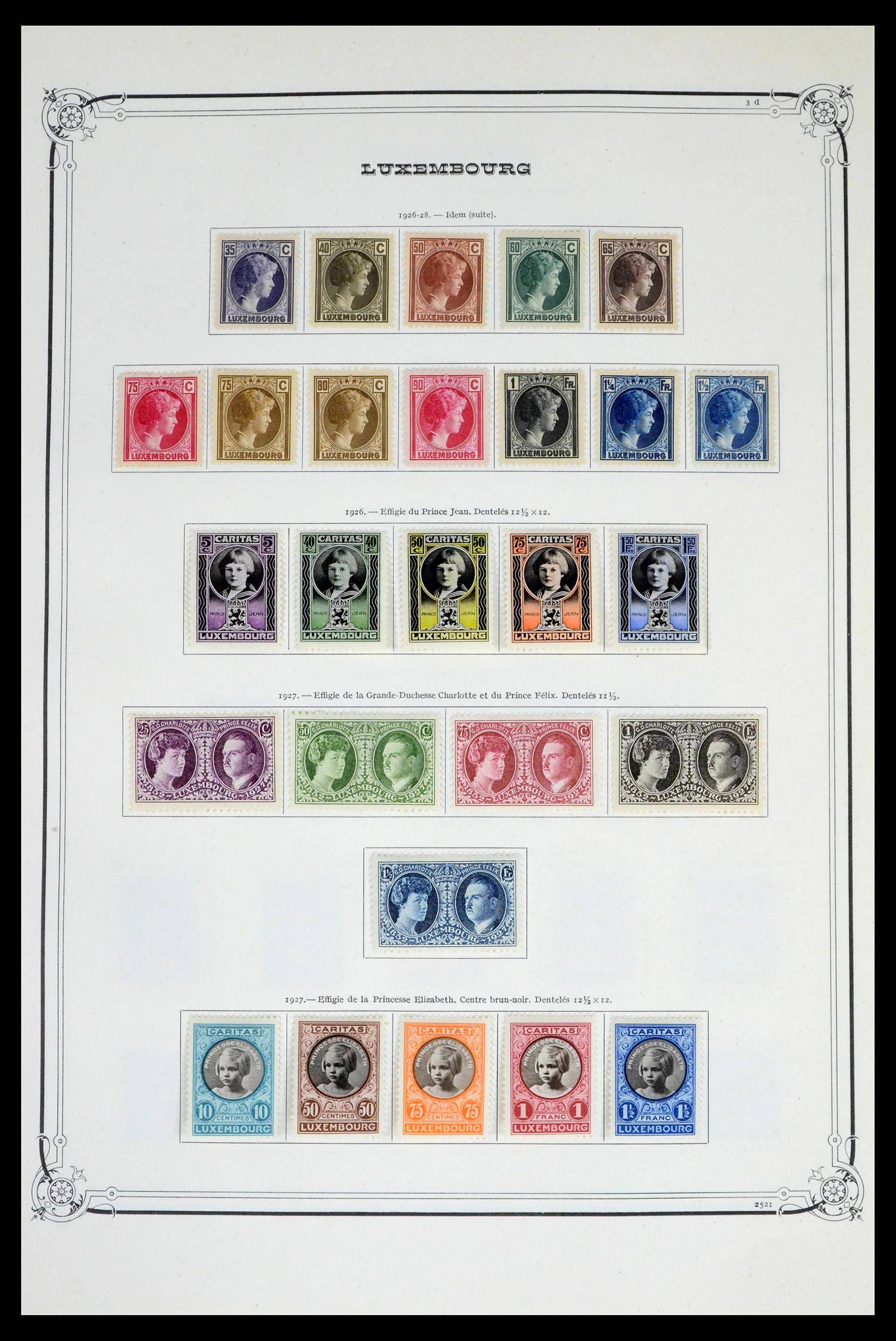39652 0009 - Postzegelverzameling 39652 Luxemburg 1852-1975.