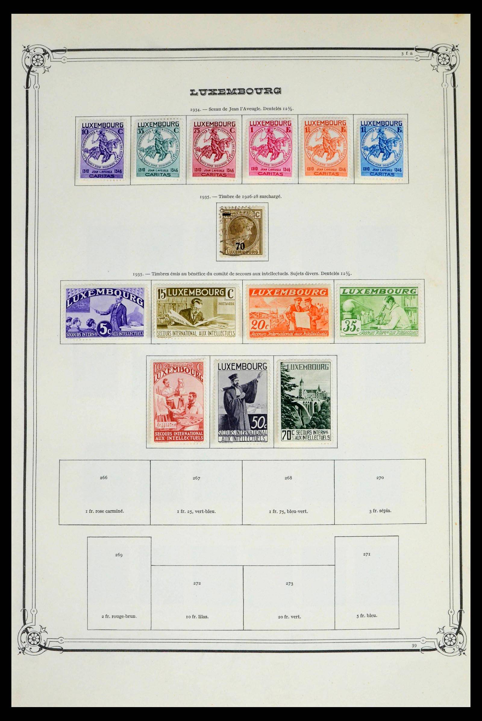 39652 0012 - Postzegelverzameling 39652 Luxemburg 1852-1975.